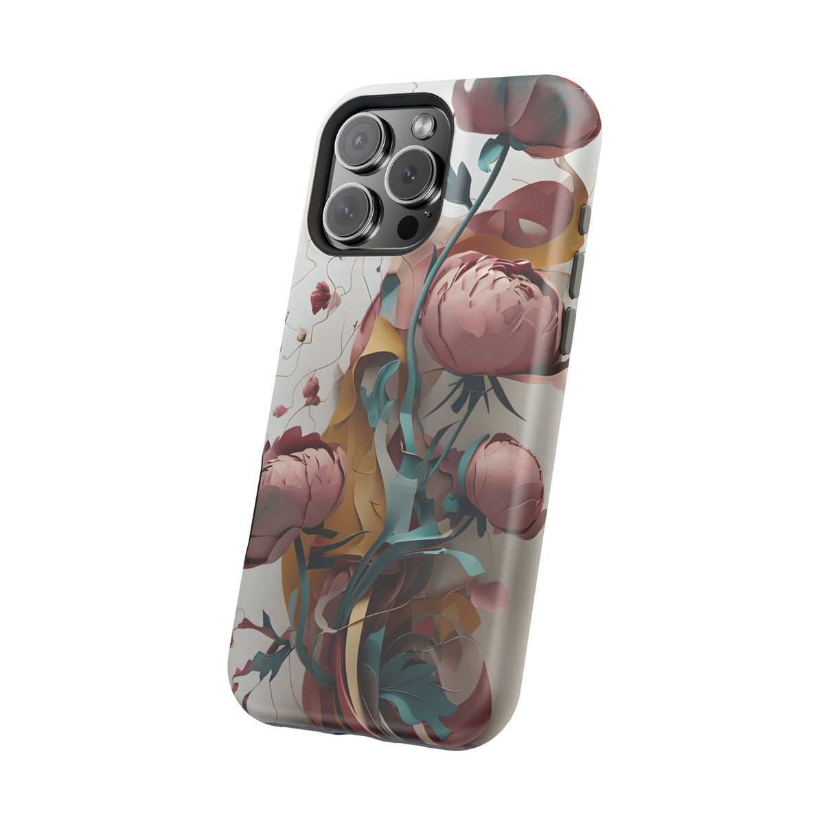 Blushing Peony Veil iPhone MagSafe Case