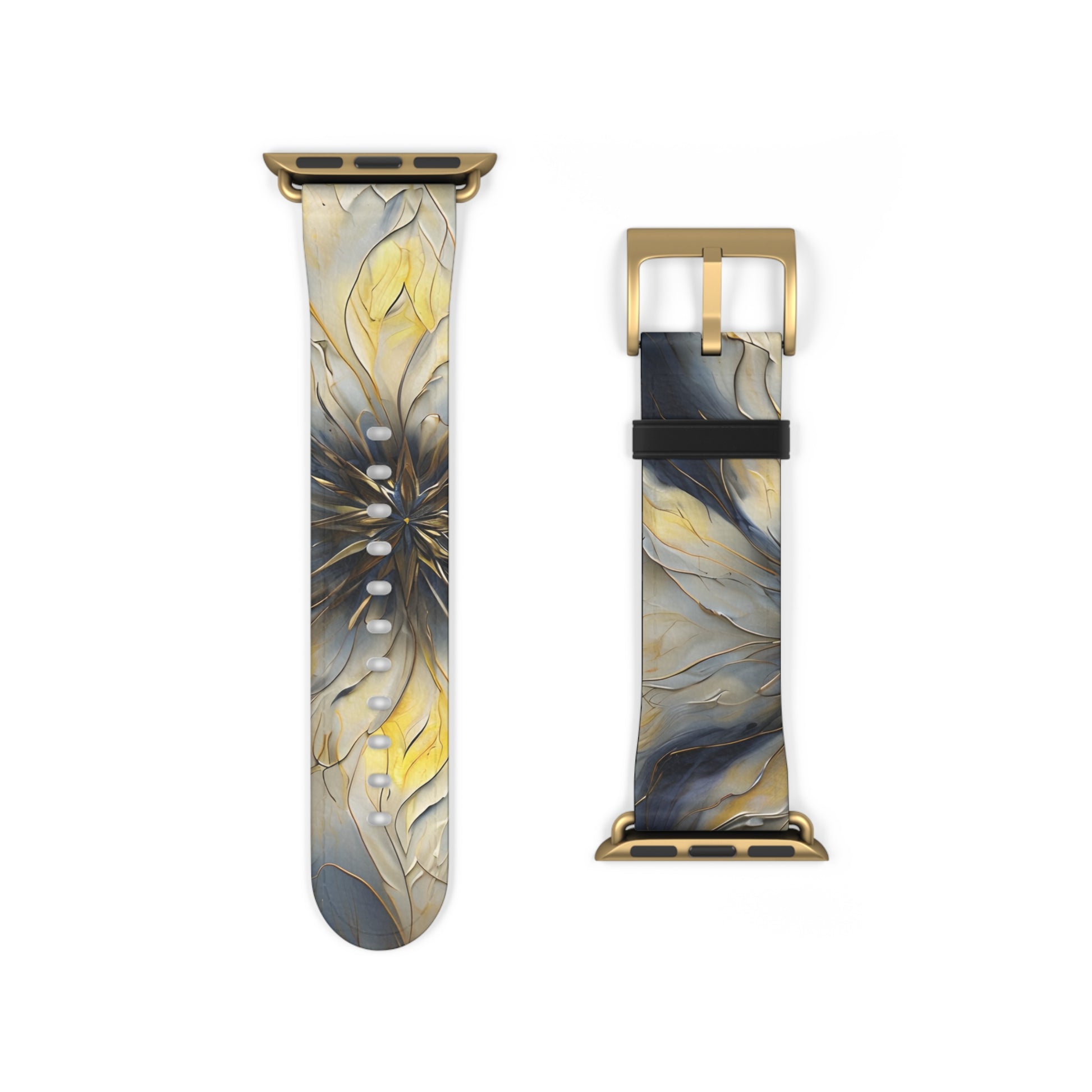 Luminous Petal Designer Watch Band - Artistic Nylon Strap for Apple Watch - Premium, Comfortable, Gift-Ready