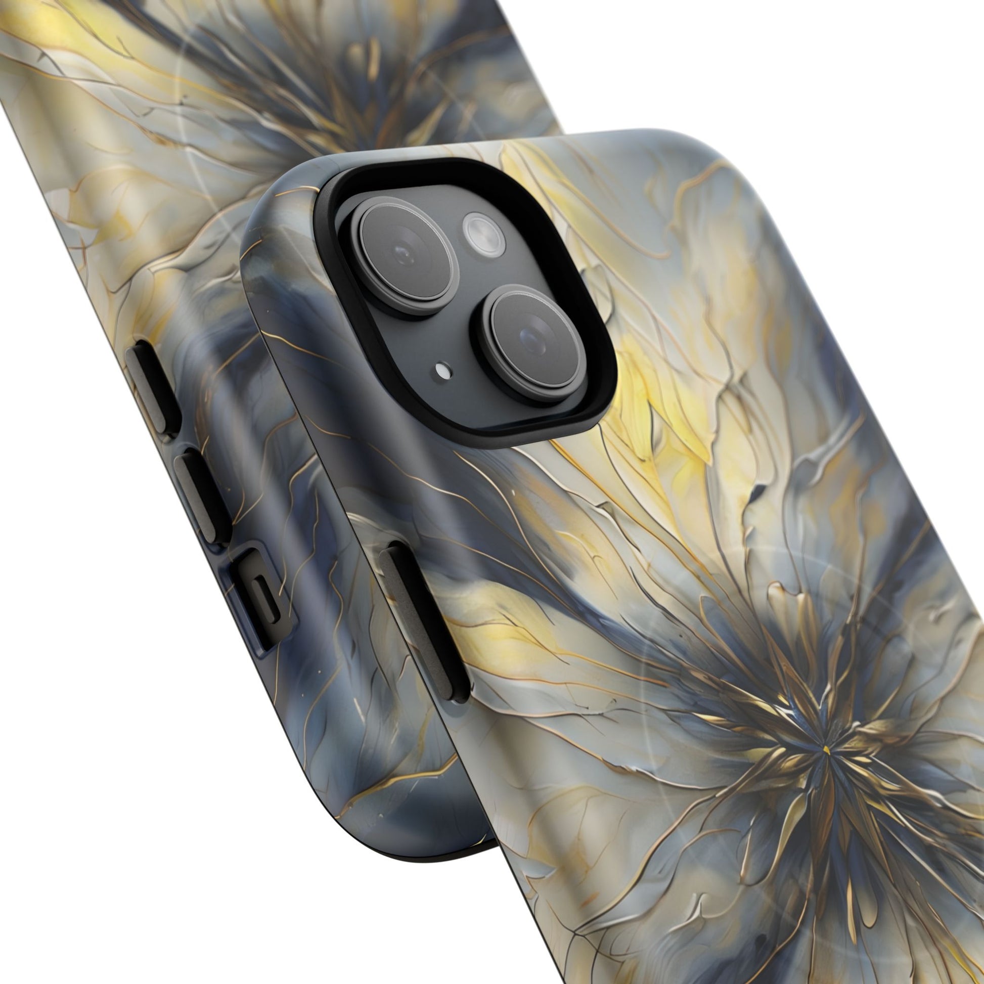 Luxury Luminous Petal MagSafe iPhone 15 Plus- Designer Shockproof Cover