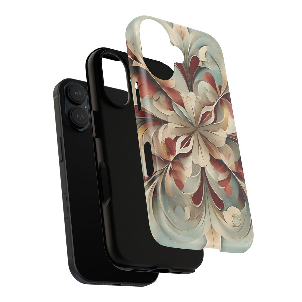 Vintage Baroque Blossom - Ornate Floral Art iPhone 16 MagSafe Phone Case - Elegant Baroque-Inspired Design