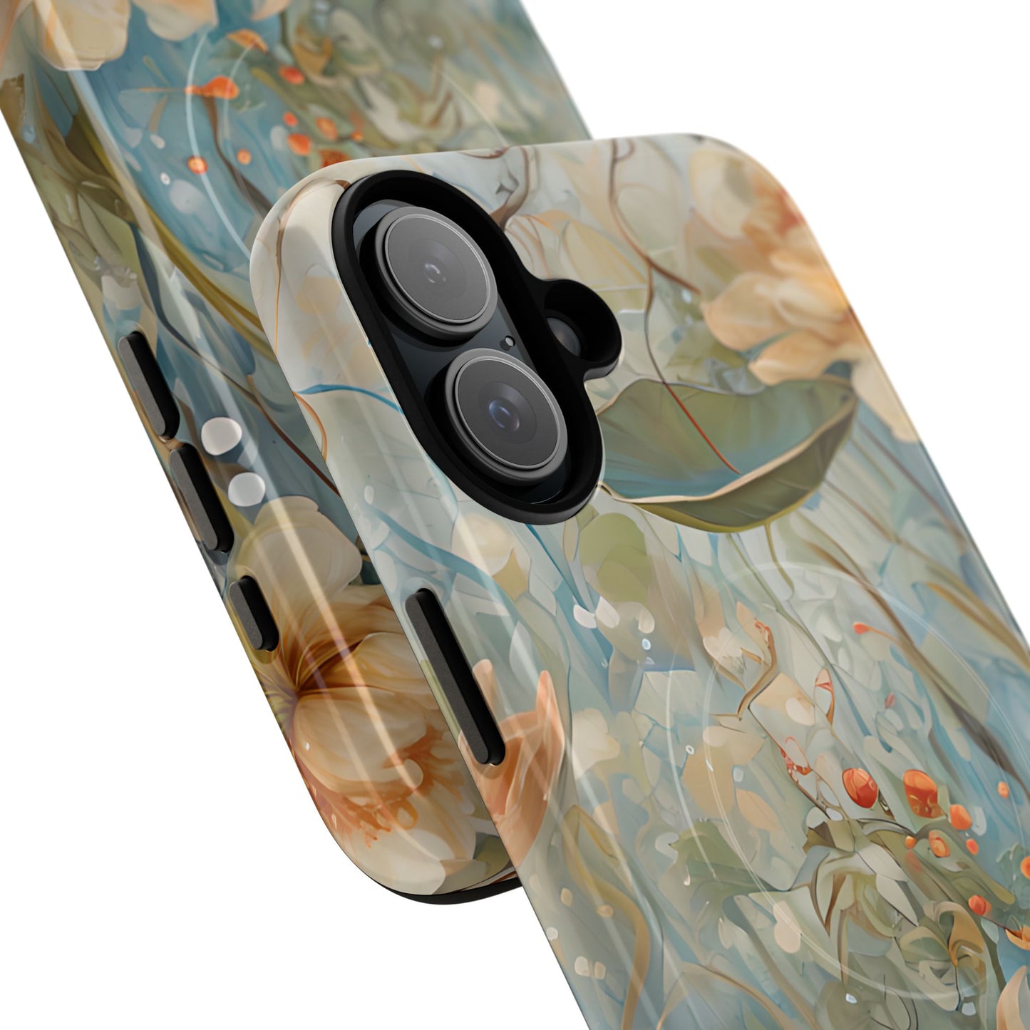 Waterlily Dreamscape - Artistic Floral iPhone MagSafe Phone Case -Waterlily & Lotus Design