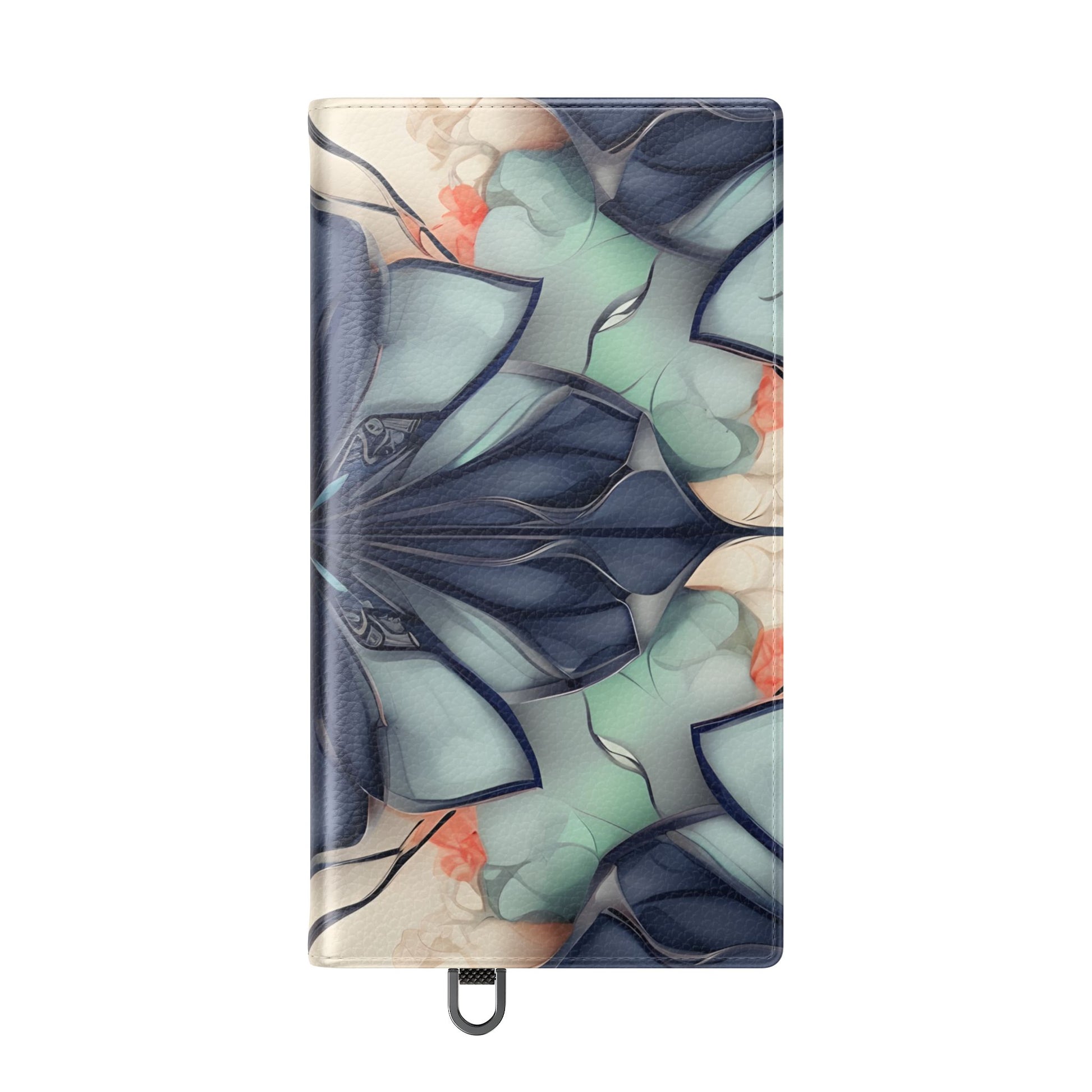 Midnight Mosaic - Abstract Floral Flip Phone Case for Samsung Galaxy S24 Ultra