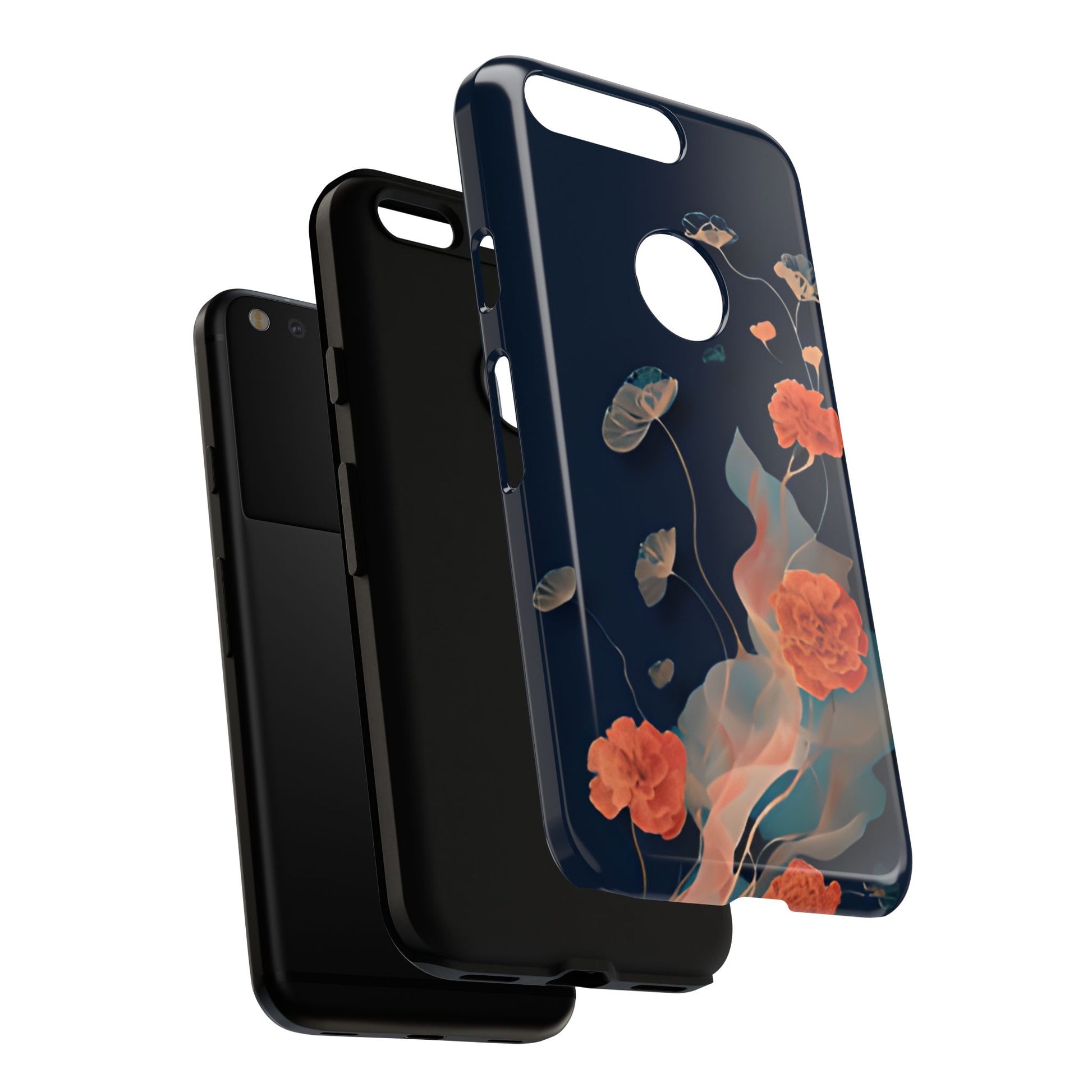 Lotus Reverie - Elegant Artistic Floral Google Pixel Tough Phone Case - Painterly Lotus Blossom Design
