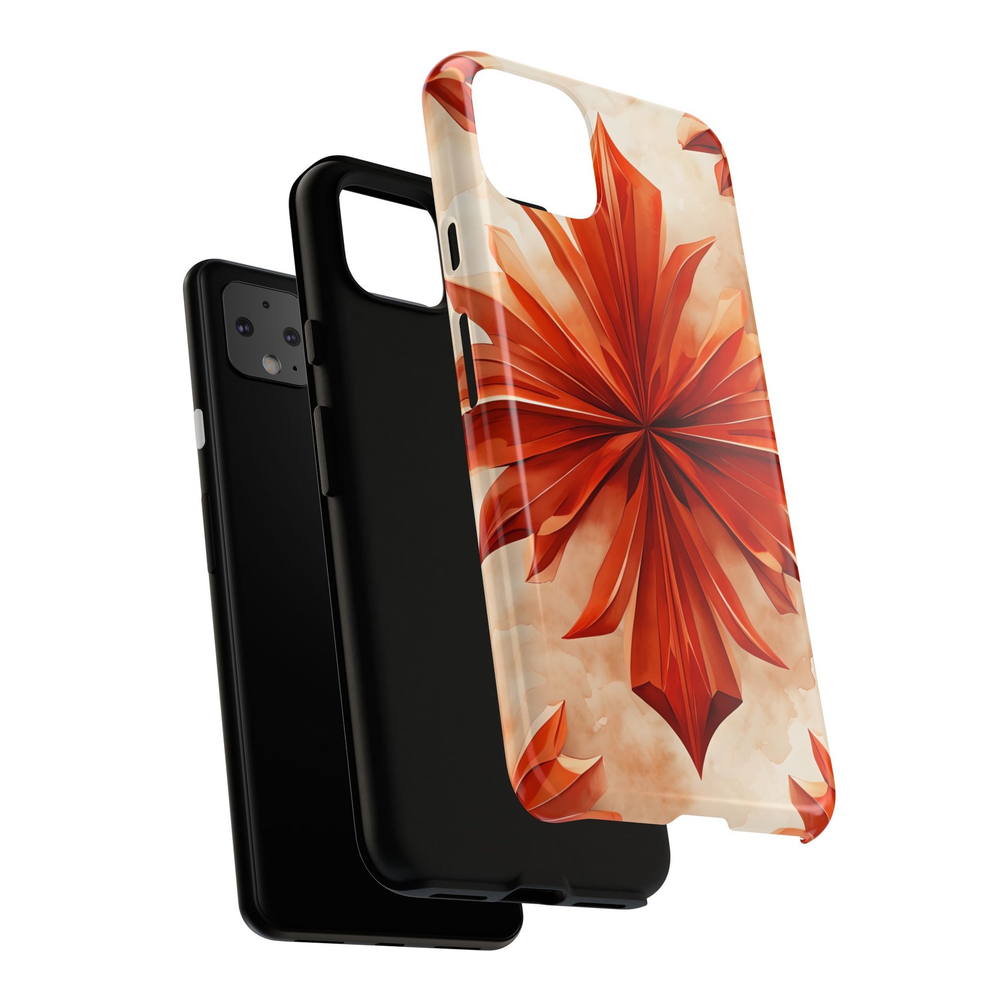 Sunset Fleur Google Pixel 4XL - Kaleidoscope Collection of MagSafe Compatible - Vibrant Sunset Flower Design