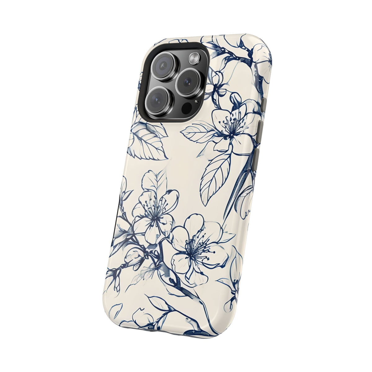 Blossom Sketch iPhone MagSafe Case