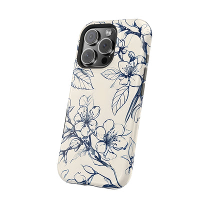 Blossom Sketch iPhone MagSafe Case