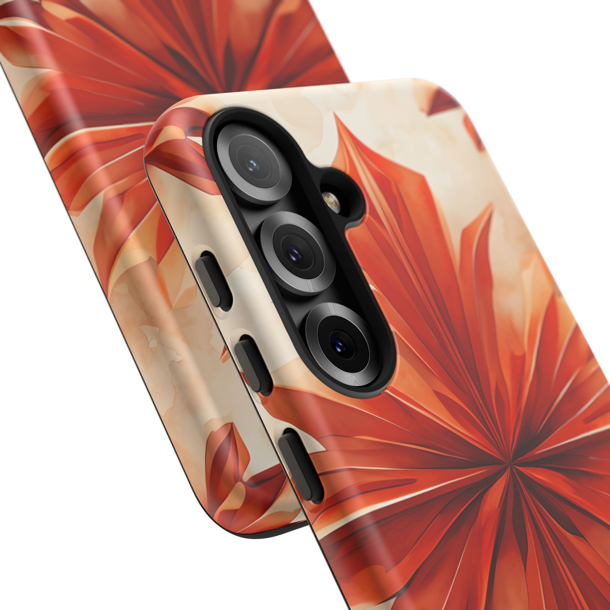 Sunset Fleur Samsung Galaxy S25 - Kaleidoscope Collection of MagSafe Compatible - Vibrant Sunset Flower Design