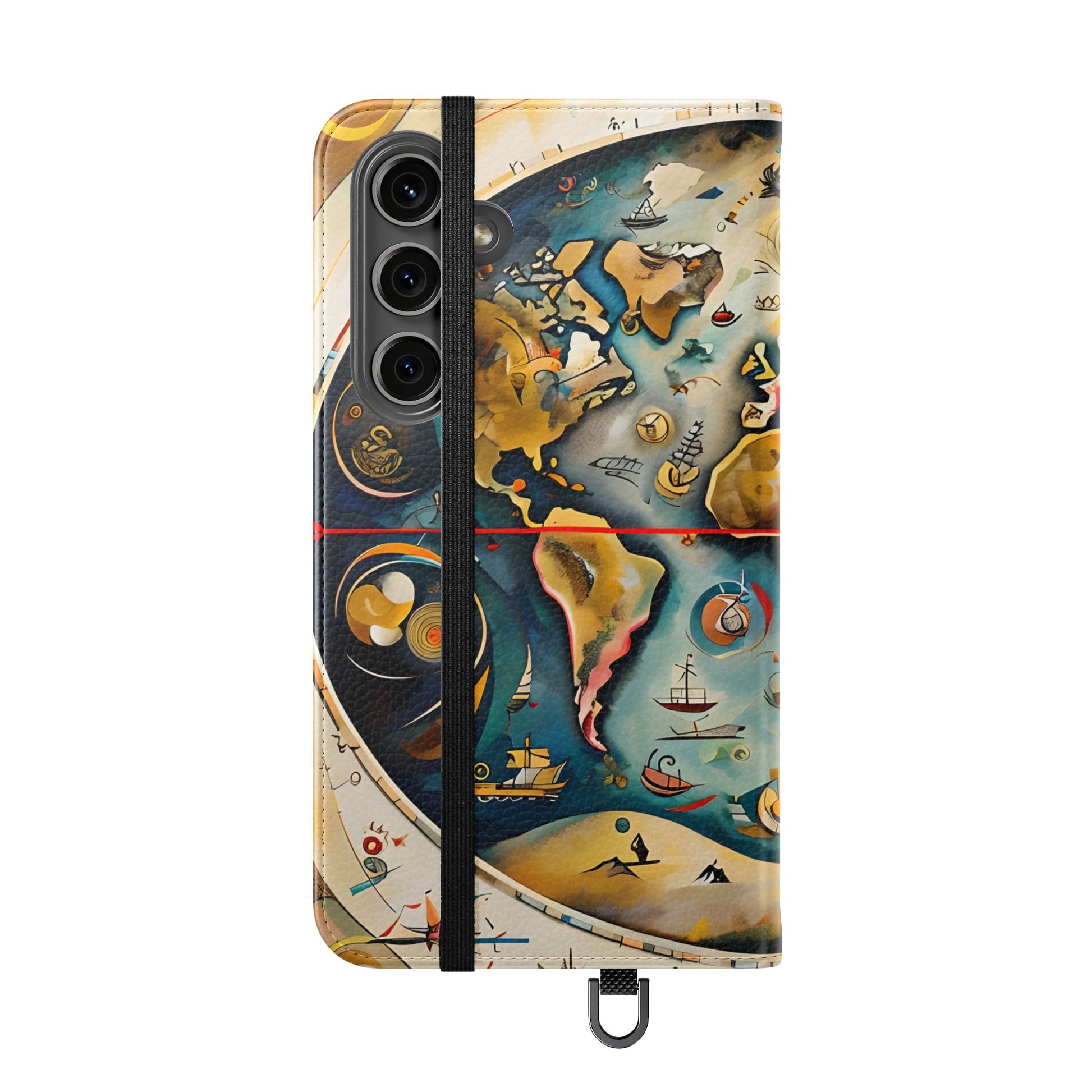 Celestial Map - Vintage-Inspired Phone Wallet Case for Samsung Galaxy S24 Plus