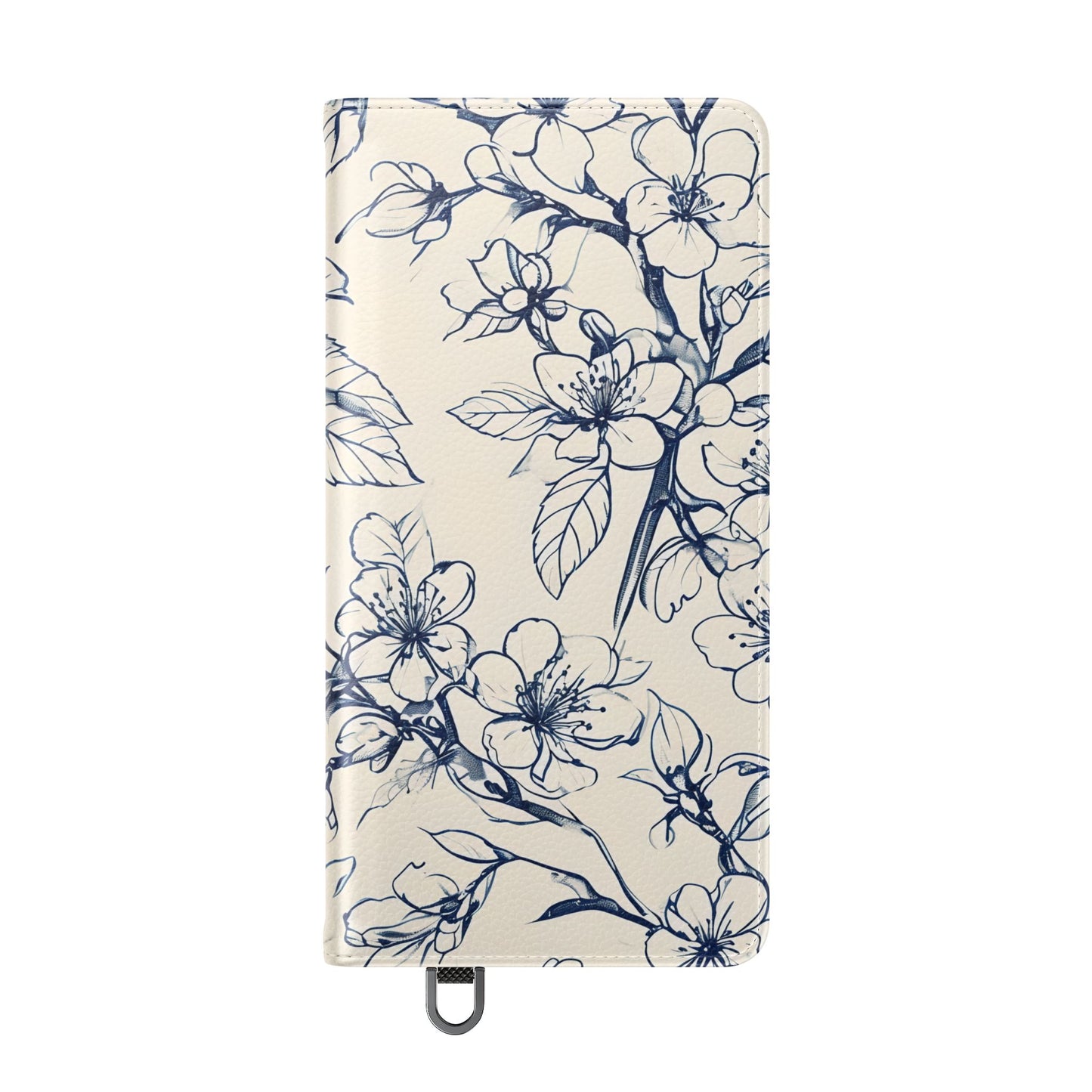 Blossom Sketch - Minimalist Floral Flip Phone Case for Samsung Galaxy