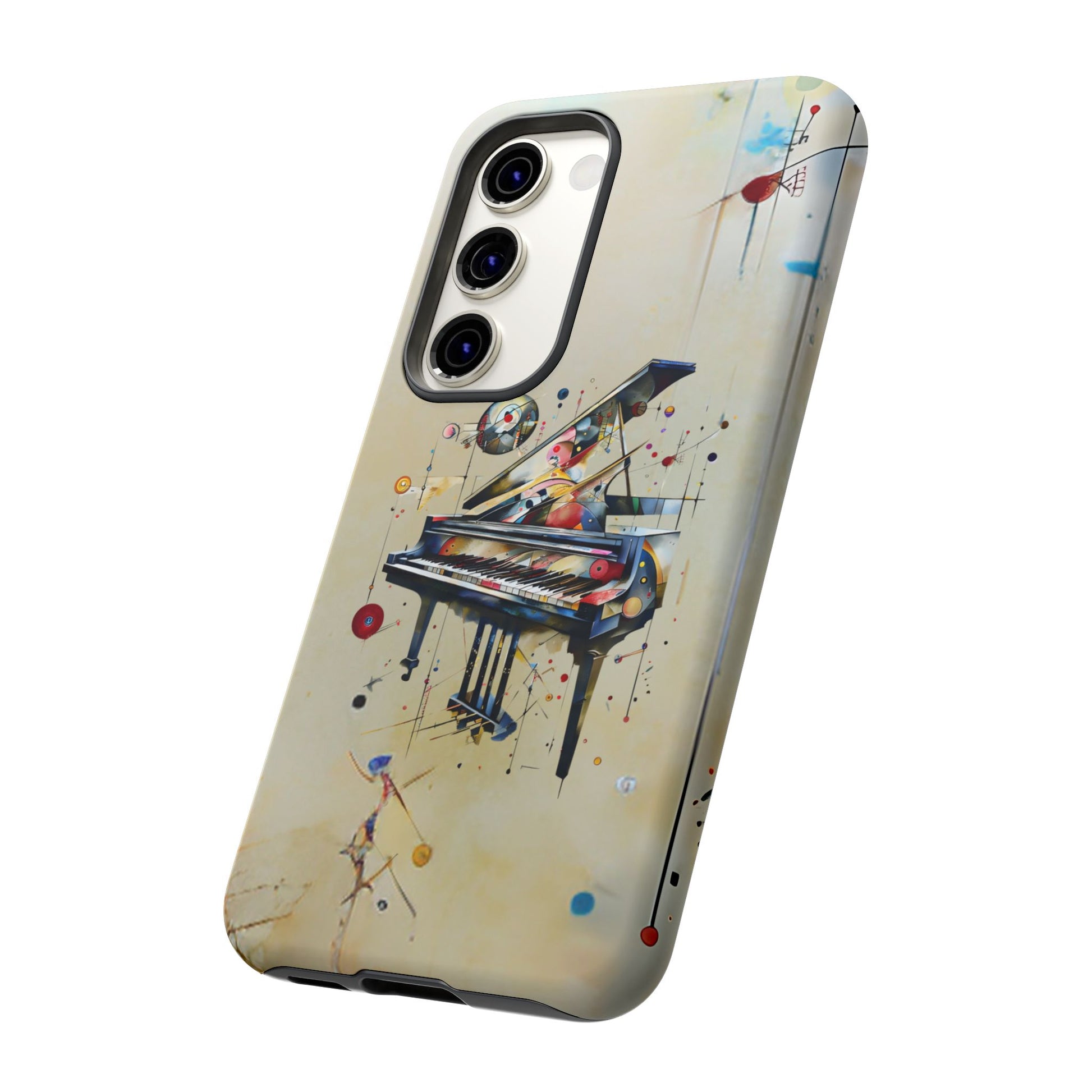 Keys of Imagination Artistic Grand Piano Tough Case for Samsung Galaxy S23 - Shockproof Phone Cover