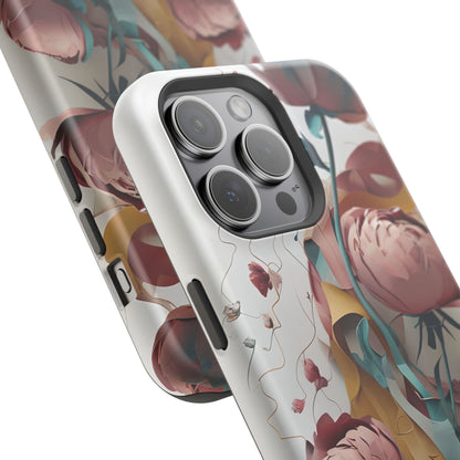 Blushing Peony Veil iPhone MagSafe Case