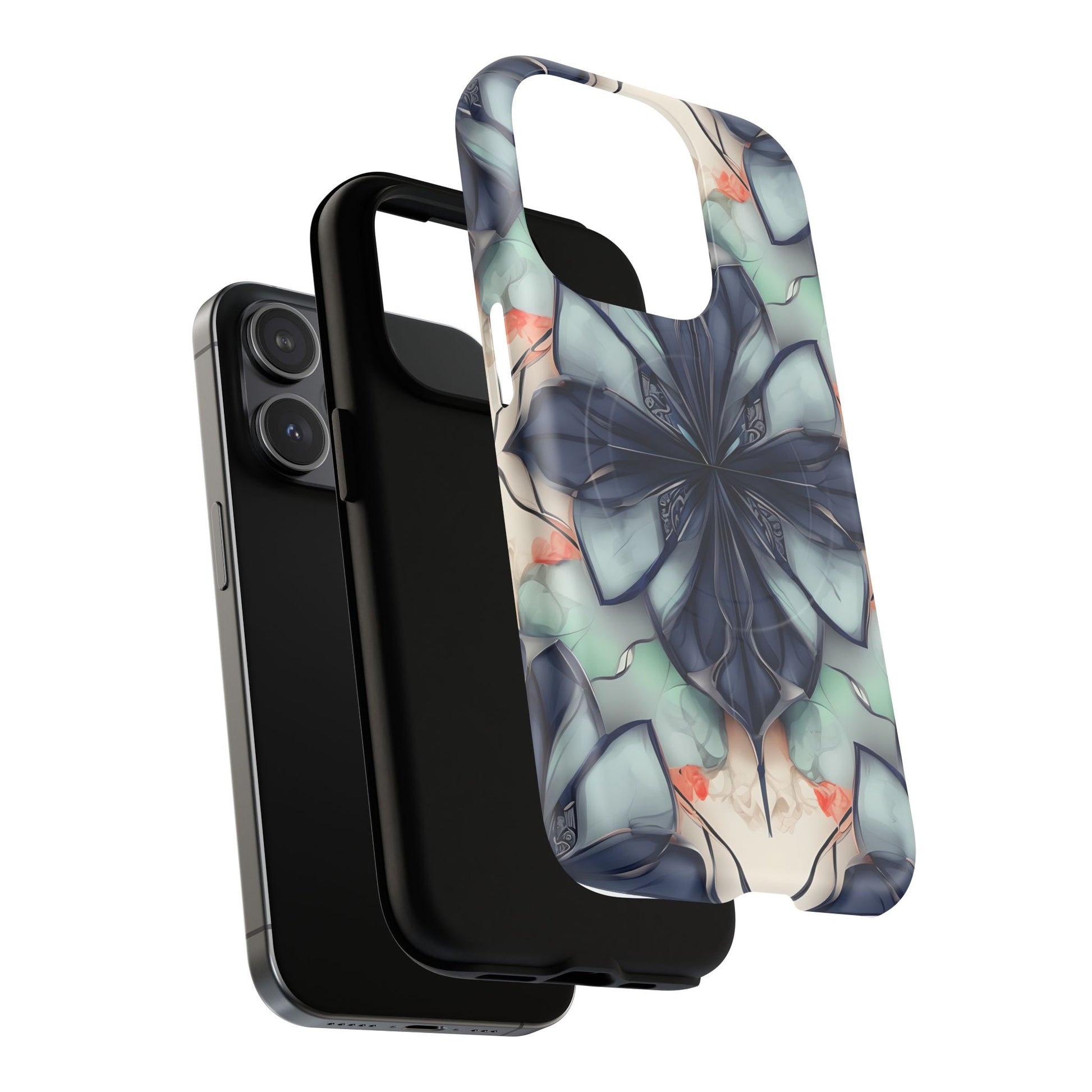 Midnight Mosaic MagSafe iPhone 15 Pro Case - Designer Shockproof Cover