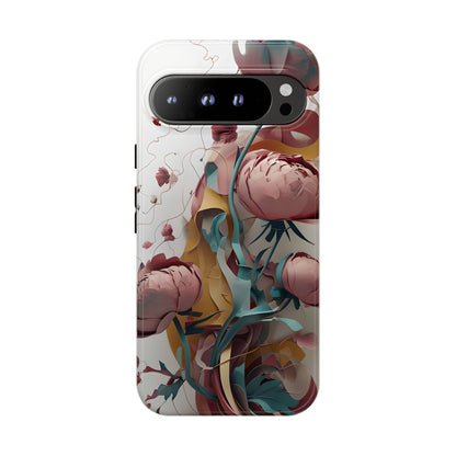 Blushing Peony Veil Google Pixel Tough Case