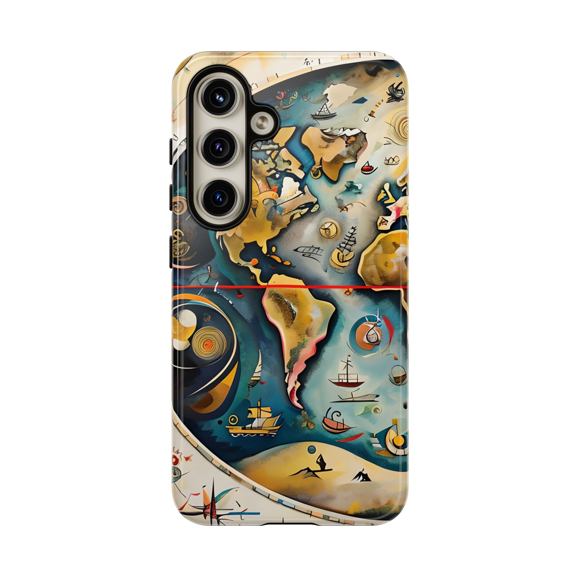 Celestial Map Samsung Galaxy S24 Tough Case - Vintage Map - Premium Abstract Design