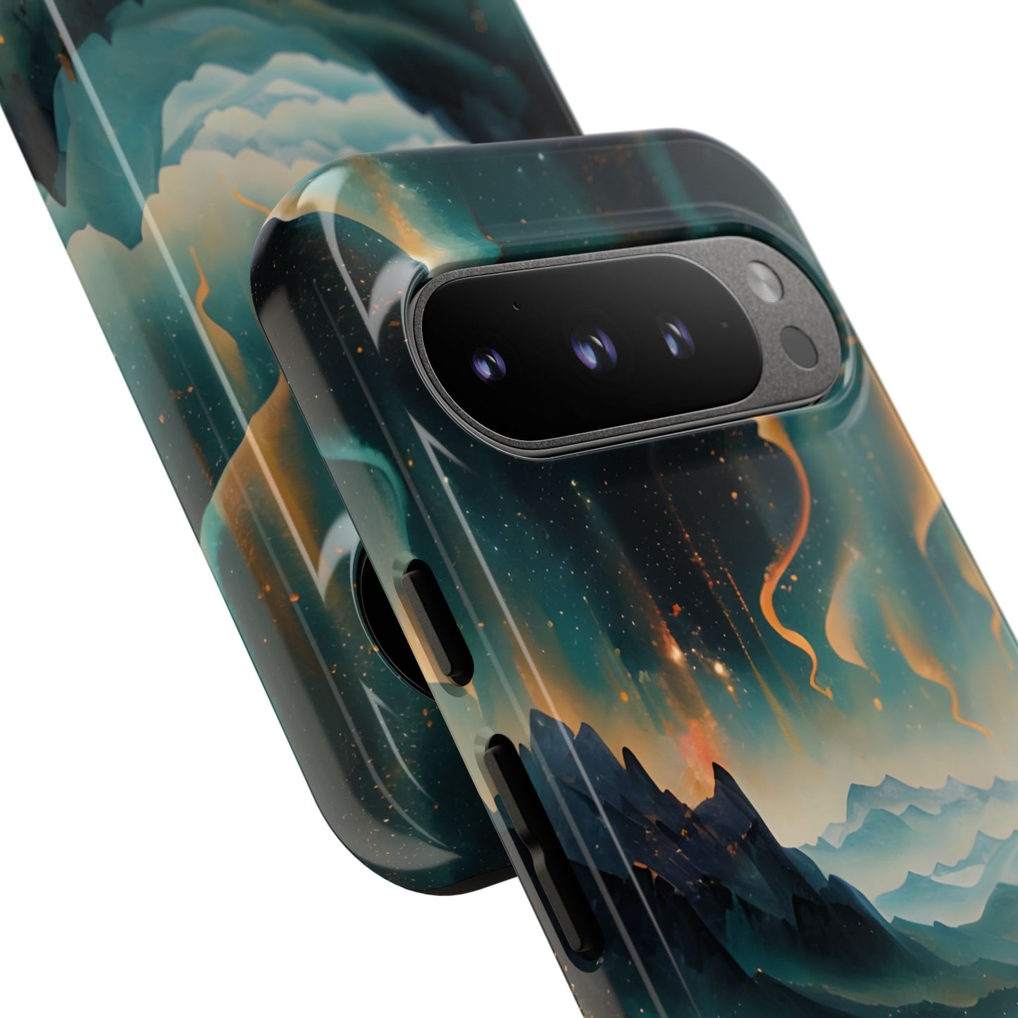 Aurora Dreamscape Tough Case for Google Pixel - Northern Lights Artistic Shockproof Cover, Elegant Protective Phone Case
