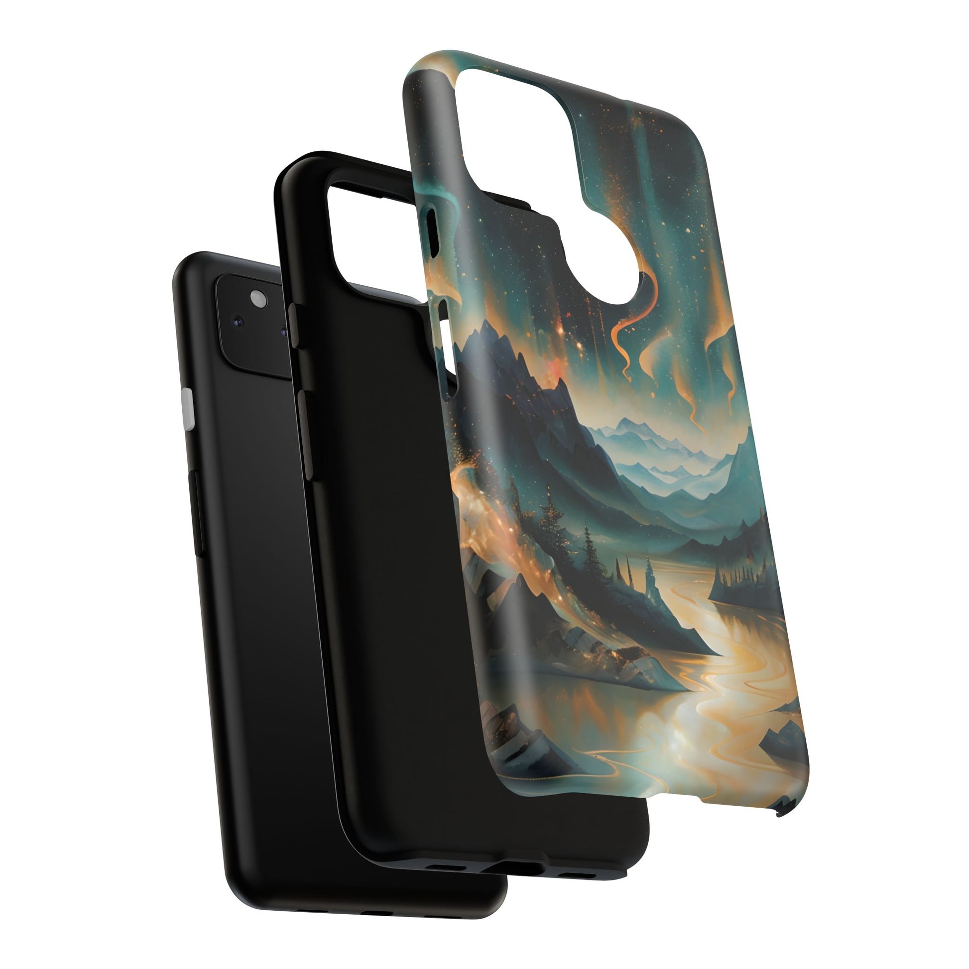 Aurora Dreamscape Tough Case for Google Pixel 4a 5G - Northern Lights Artistic Shockproof Cover, Elegant Protective Phone Case