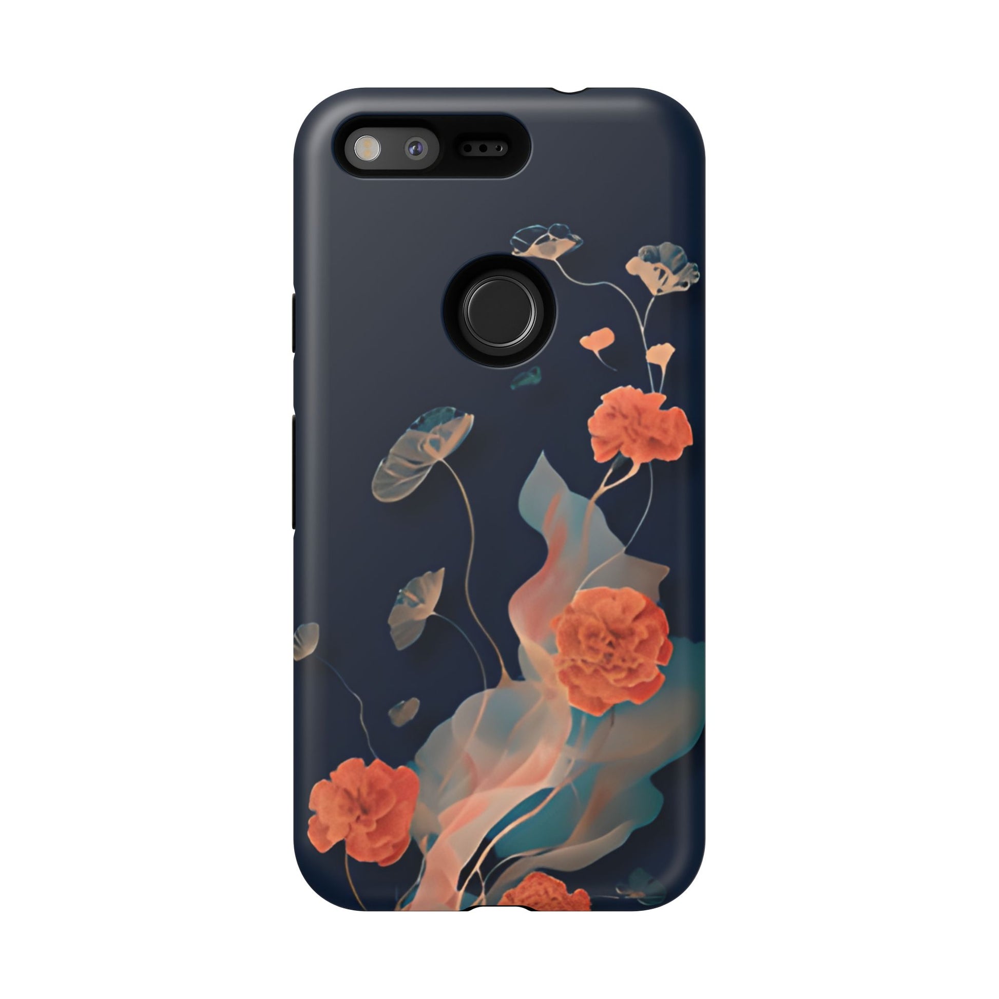 Lotus Reverie - Elegant Artistic Floral Google Pixel Tough Phone Case - Painterly Lotus Blossom Design