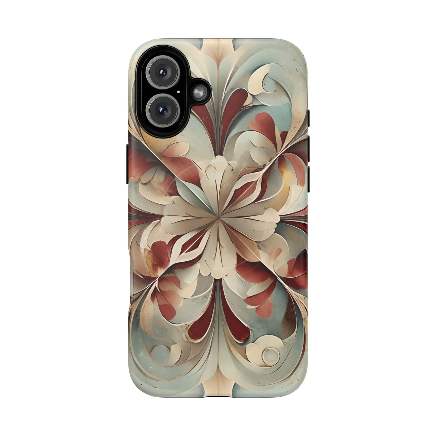 Vintage Baroque Blossom - Ornate Floral Art iPhone MagSafe Phone Case - Elegant Baroque-Inspired Design