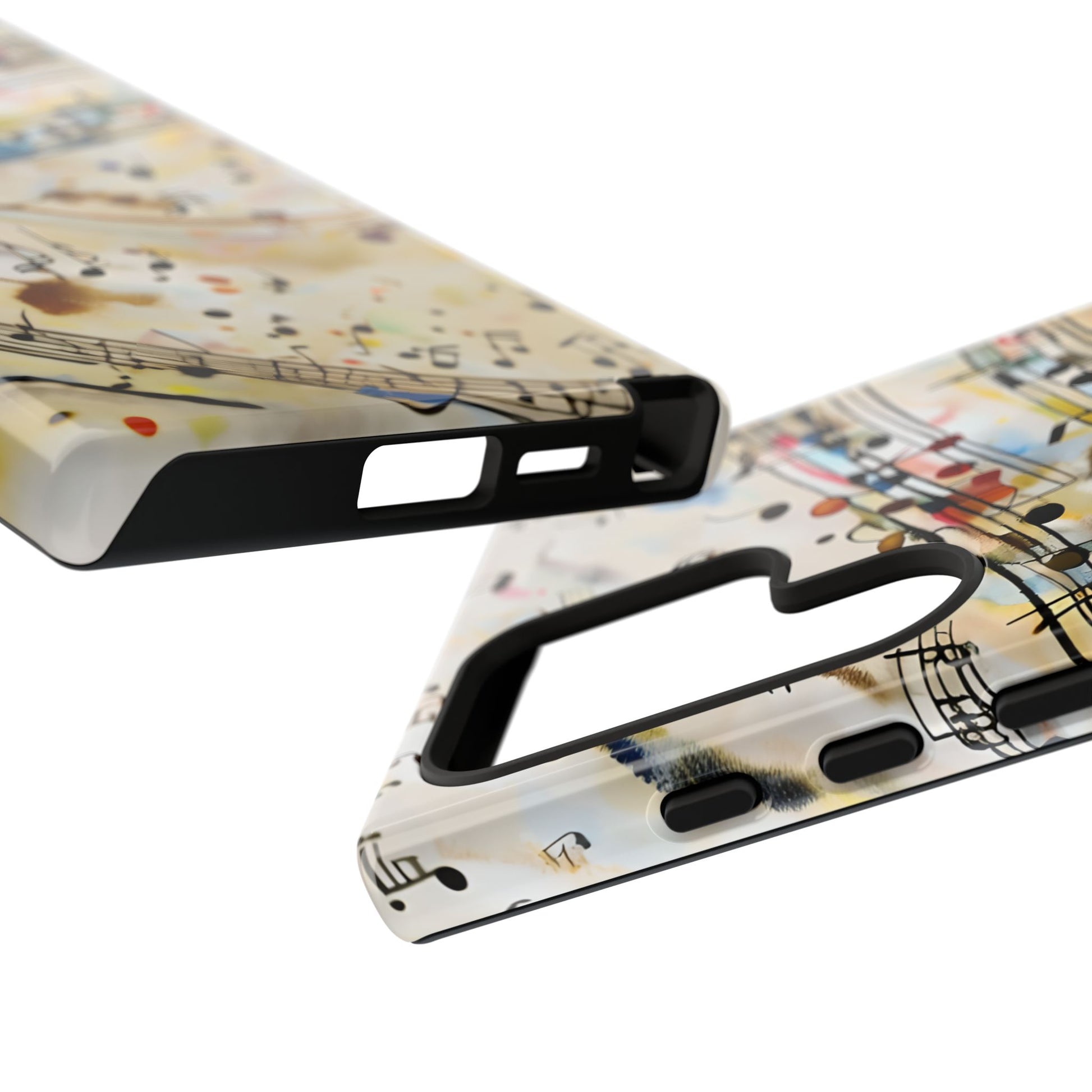 Melodic Flow Abstract Music Notes Tough Case for Samsung Galaxy S24 Ultra- Premium Shockproof Designer Phone Cover