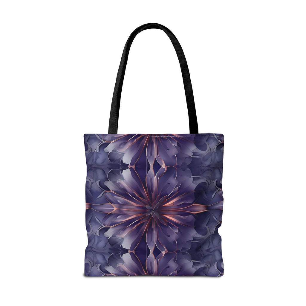 Twilight Tapestry Tote Bag (16x16, 18x18), Dreamy Sculpted Motif in Soft Beige, Flat Printed Canvas Reusable Nature-Inspired Canvas Bag