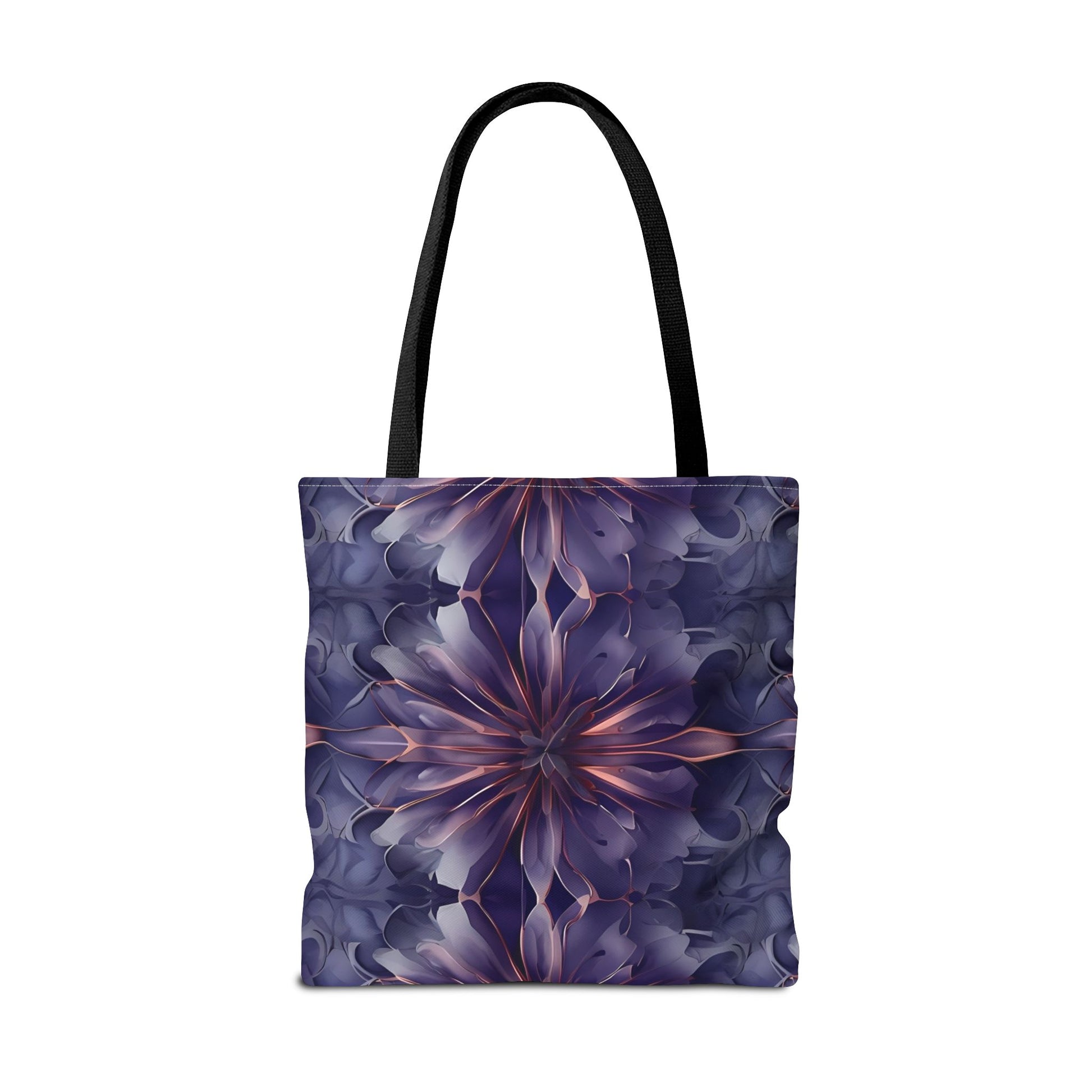 Twilight Tapestry Tote Bag (16x16, 18x18), Dreamy Sculpted Motif in Soft Beige, Flat Printed Canvas Reusable Nature-Inspired Canvas Bag