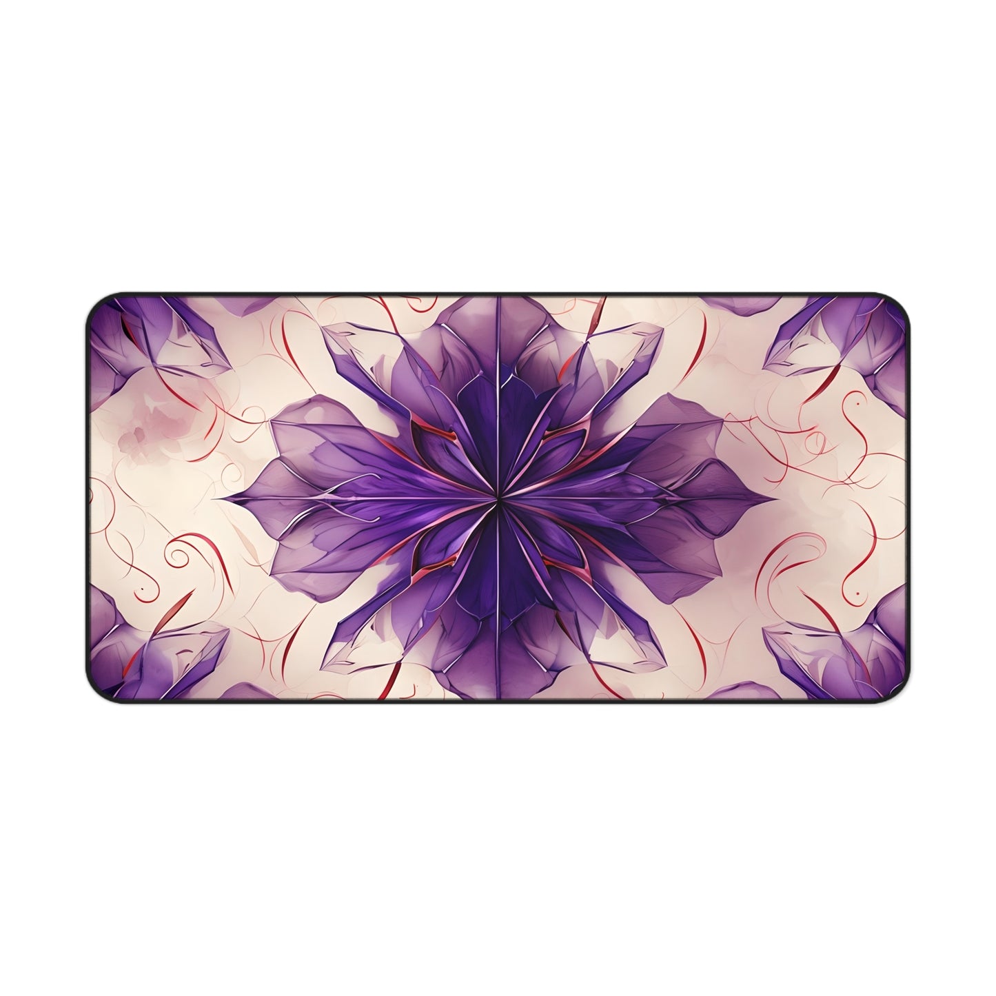 Violet Reverie Designer Desk Mat - Premium Office Desk Pad, 3 Sizes Available, Artistic Workspace Protection