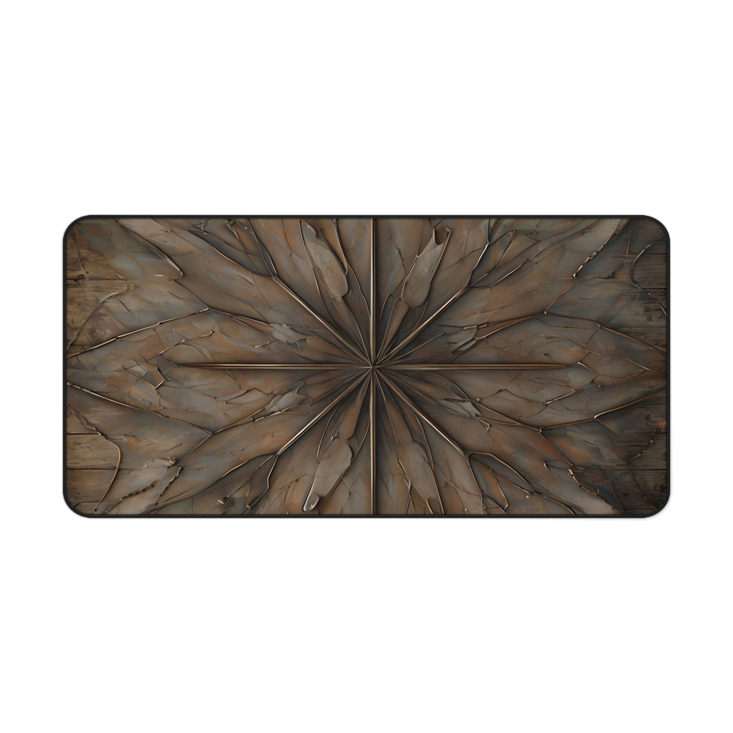 Earthstone Mandala Desk Mat - Premium Office Desk Pad, 3 Sizes Available, Artistic Workspace Protection