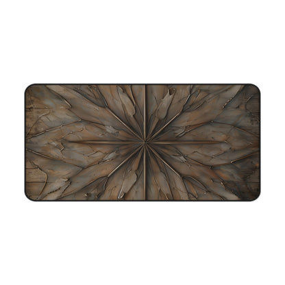 Earthstone Mandala Desk Mat - Premium Office Desk Pad, 3 Sizes Available, Artistic Workspace Protection