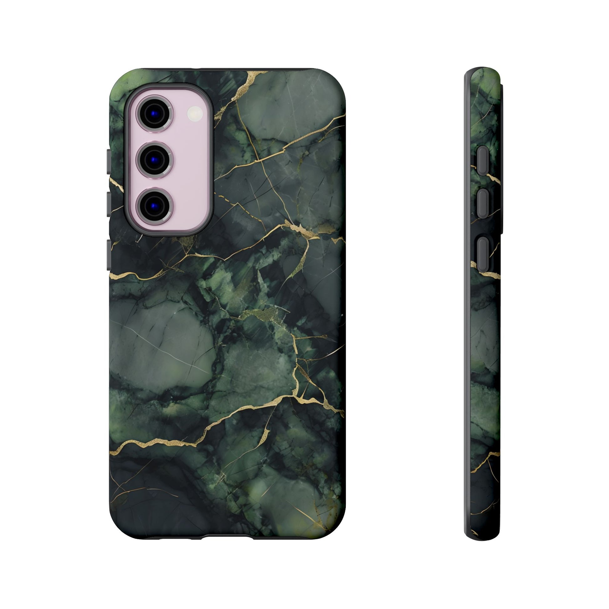 Verdant Vein Tough Case for Samsung Galaxy S23 Plus - Luxury Gold Vein, Nature-Inspired Protective Cover