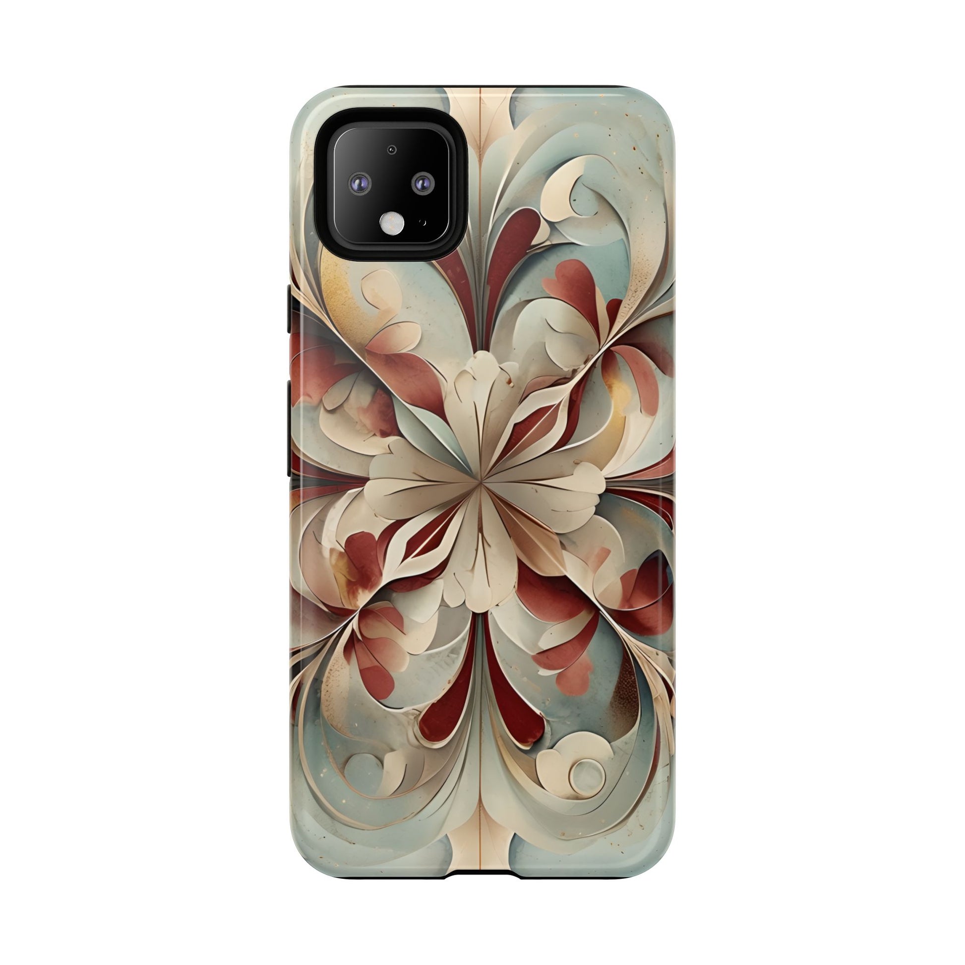 Vintage Baroque Blossom - Ornate Floral Art Google Pixel 4XL Tough Phone Case - Elegant Baroque-Inspired Design