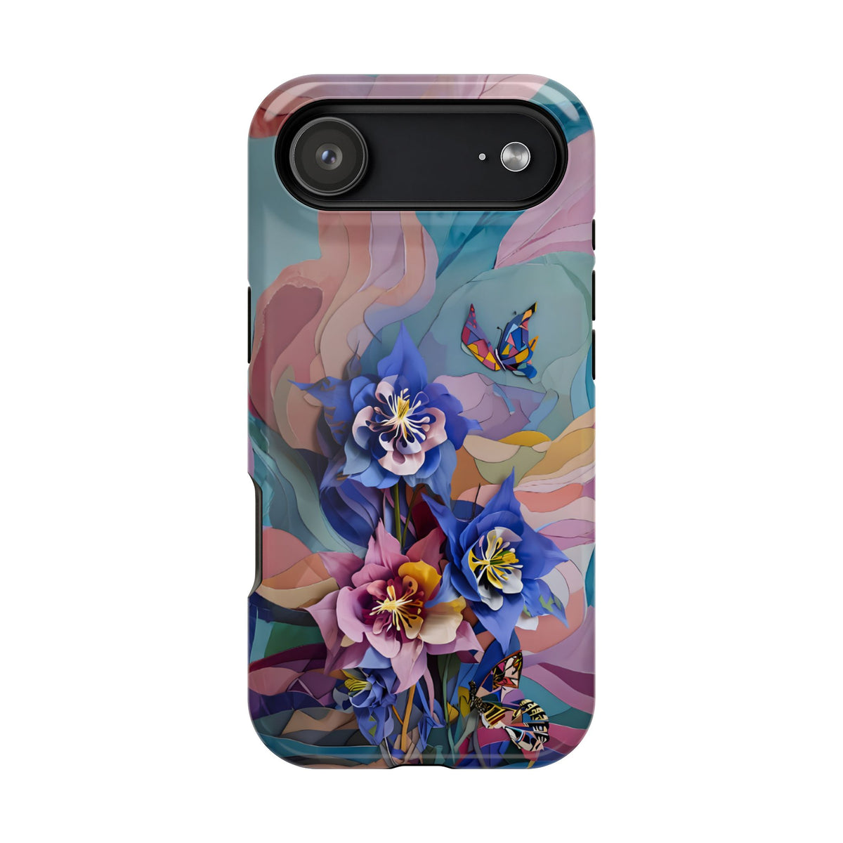 Blue Columbine Carnivale iPhone MagSafe Case