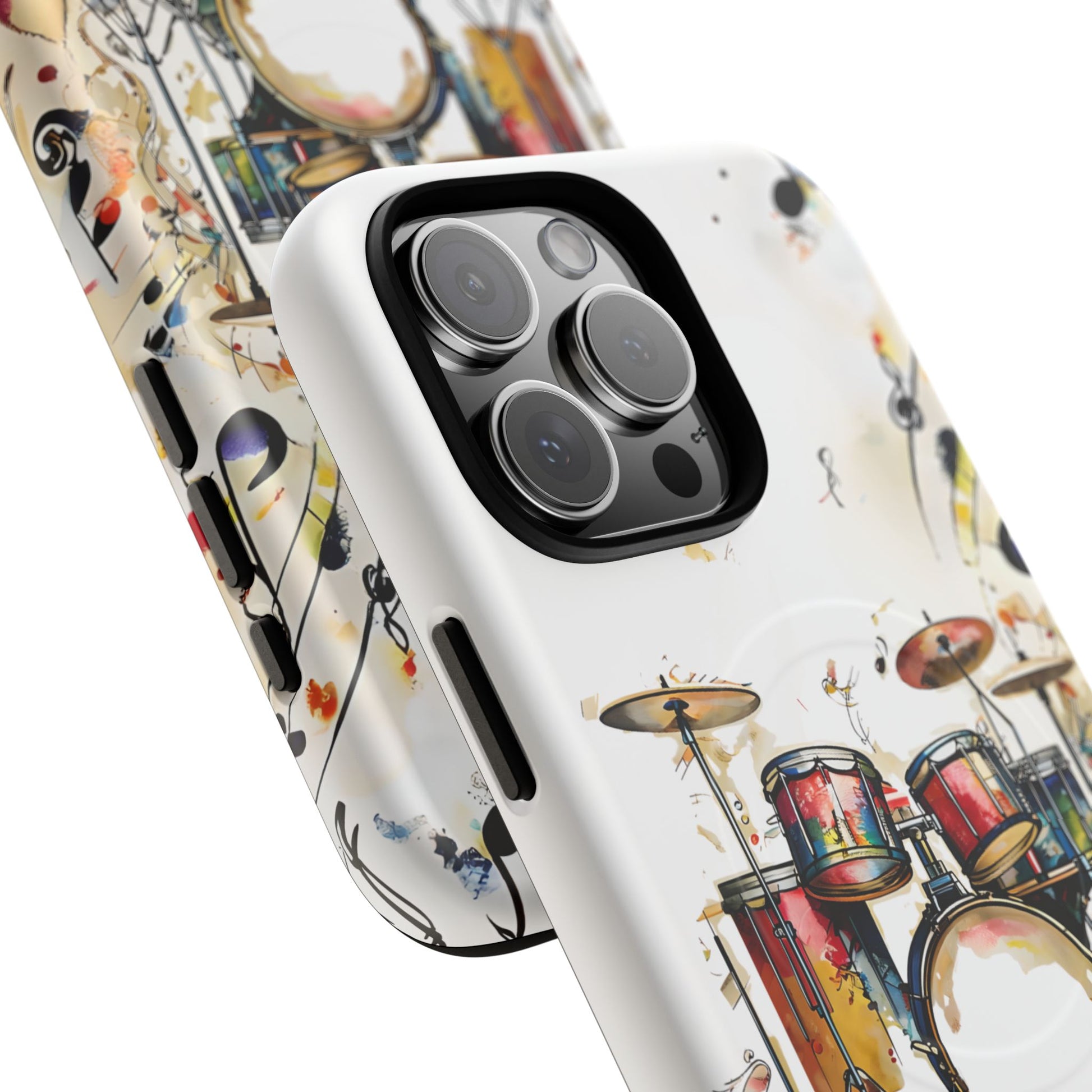 Beatline Abstract Drums & Music Notes iPhone 16 Pro Max MagSafe Case