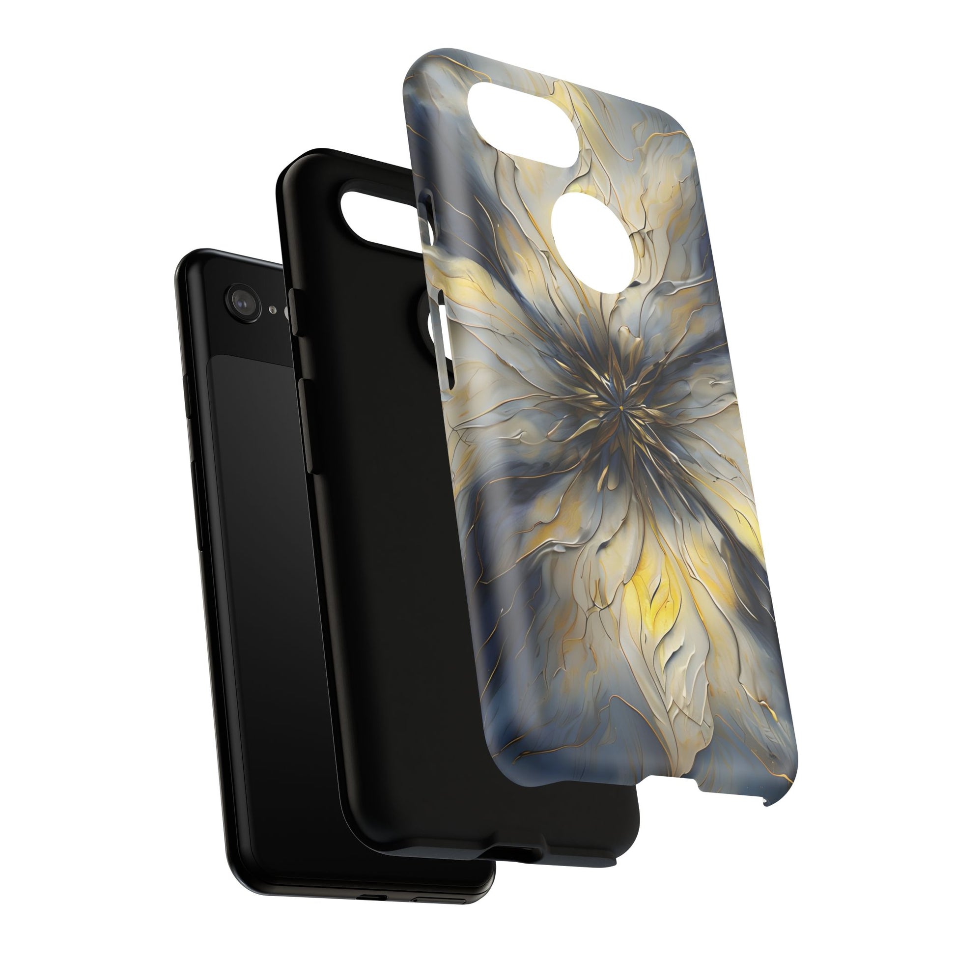 Luminous Petal Tough Case for Google Pixel 3 - Premium Artistic Shockproof Cover, Elegant Protective Phone Case