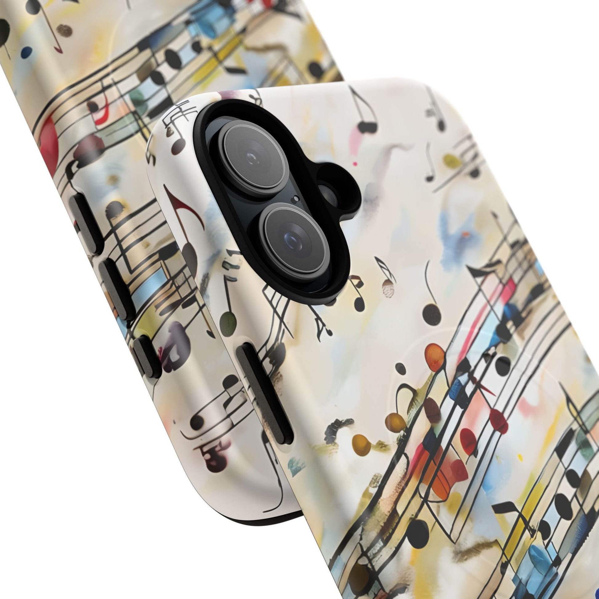 Melodic Flow Abstract Music Notes iPhone 16 Plus MagSafe Case