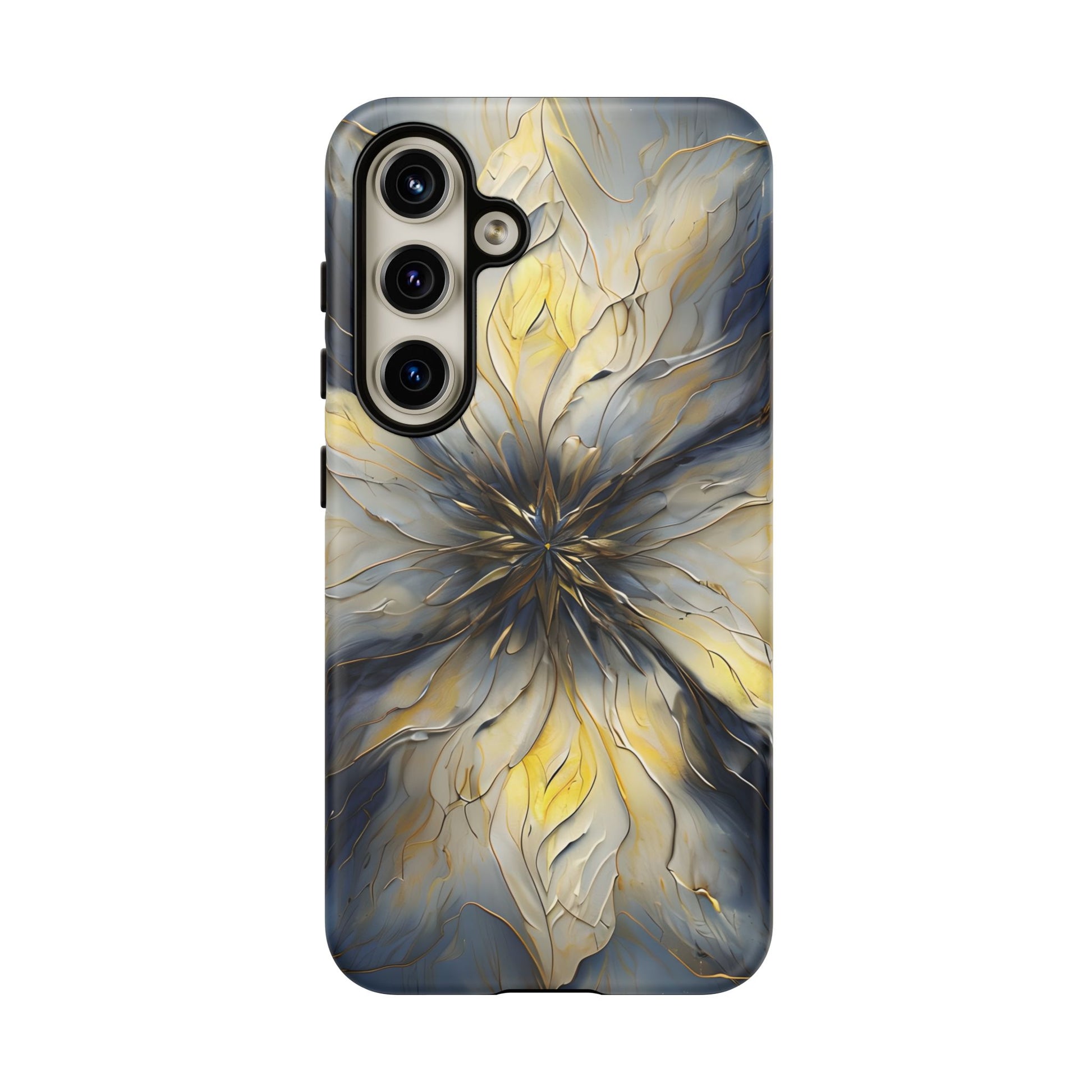 Luminous Petal Tough Case for Samsung Galaxy S24 - Premium Shockproof Designer Phone Cover