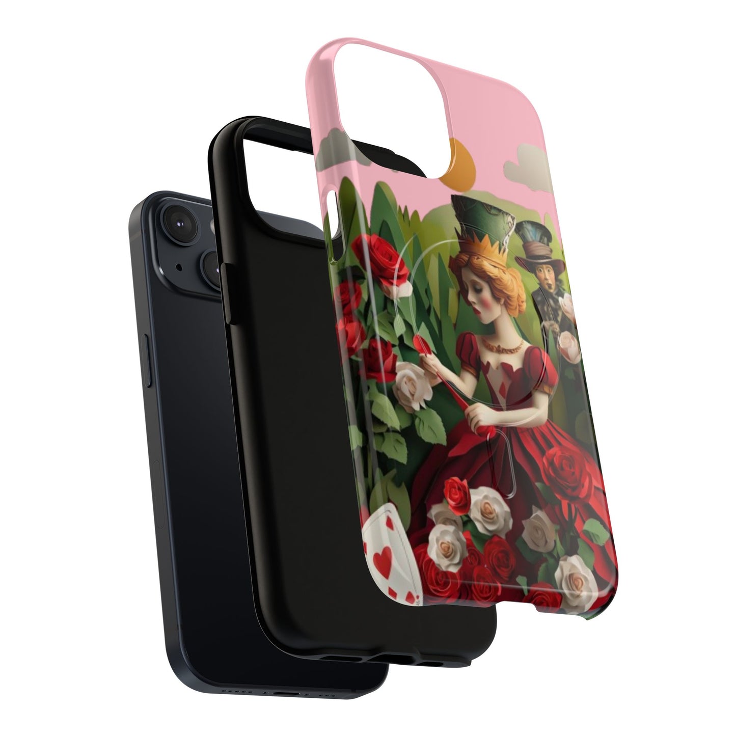 Dual-layer Regal Rose Court iPhone MagSafe case showing shock absorbing protection