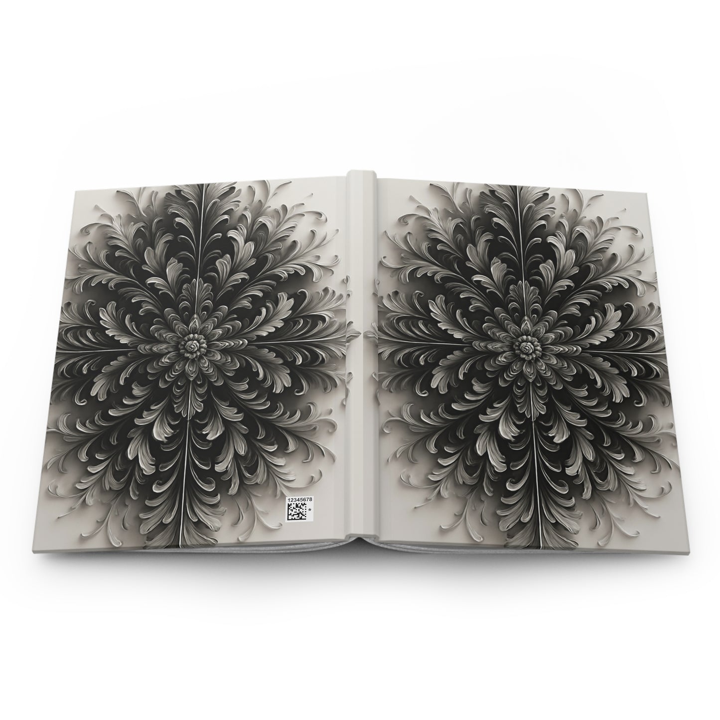 Open Obsidian Bloom journal showing full artwork across inside cover