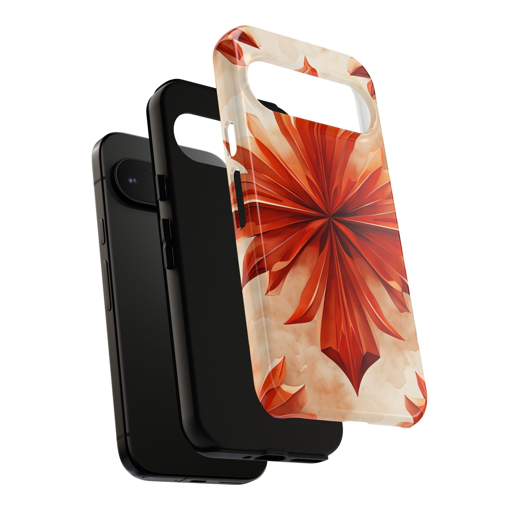 Sunset Fleur Google Pixel 9 Pro - Kaleidoscope Collection of MagSafe Compatible - Vibrant Sunset Flower Design