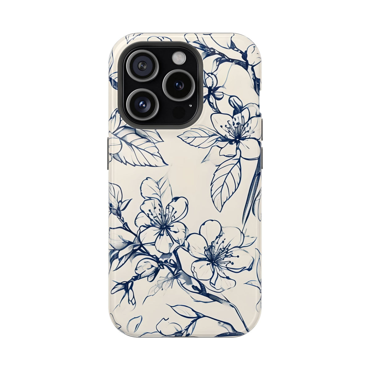 Blossom Sketch iPhone MagSafe Case