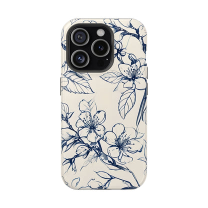 Blossom Sketch iPhone MagSafe Case