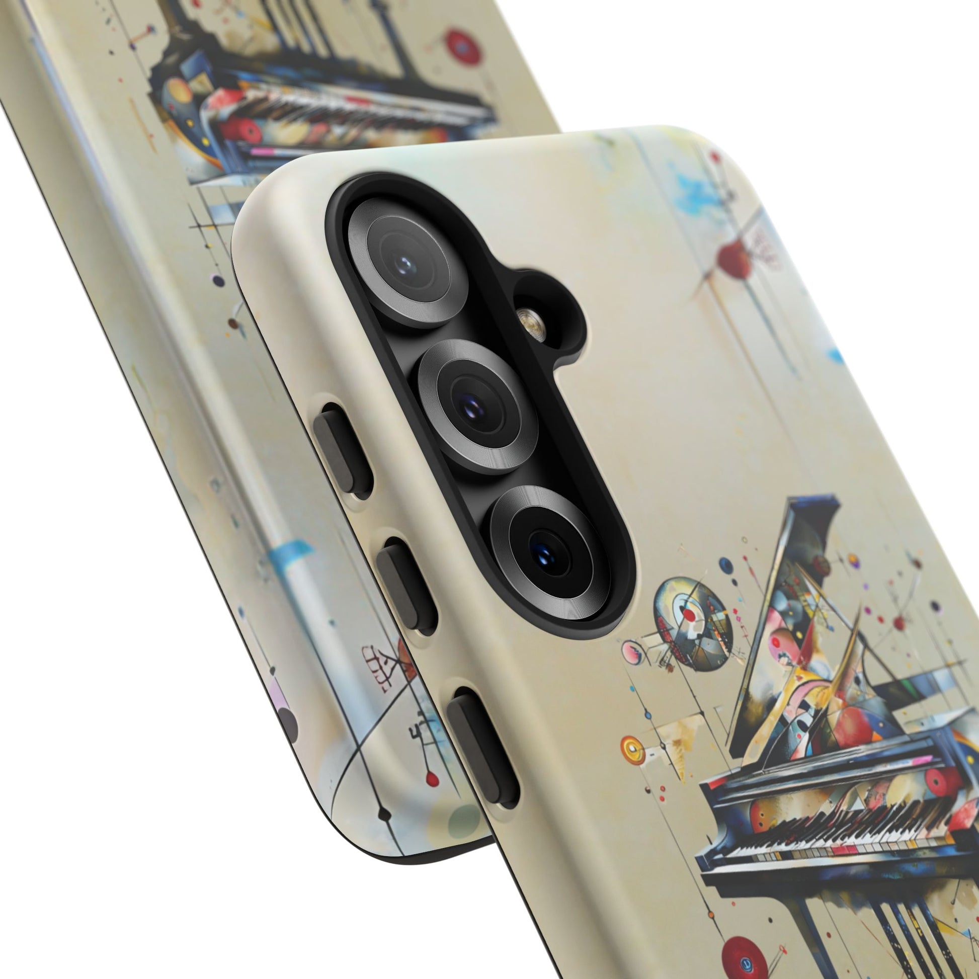 Keys of Imagination Artistic Grand Piano Tough Case for Samsung Galaxy S25- Shockproof Phone Cover