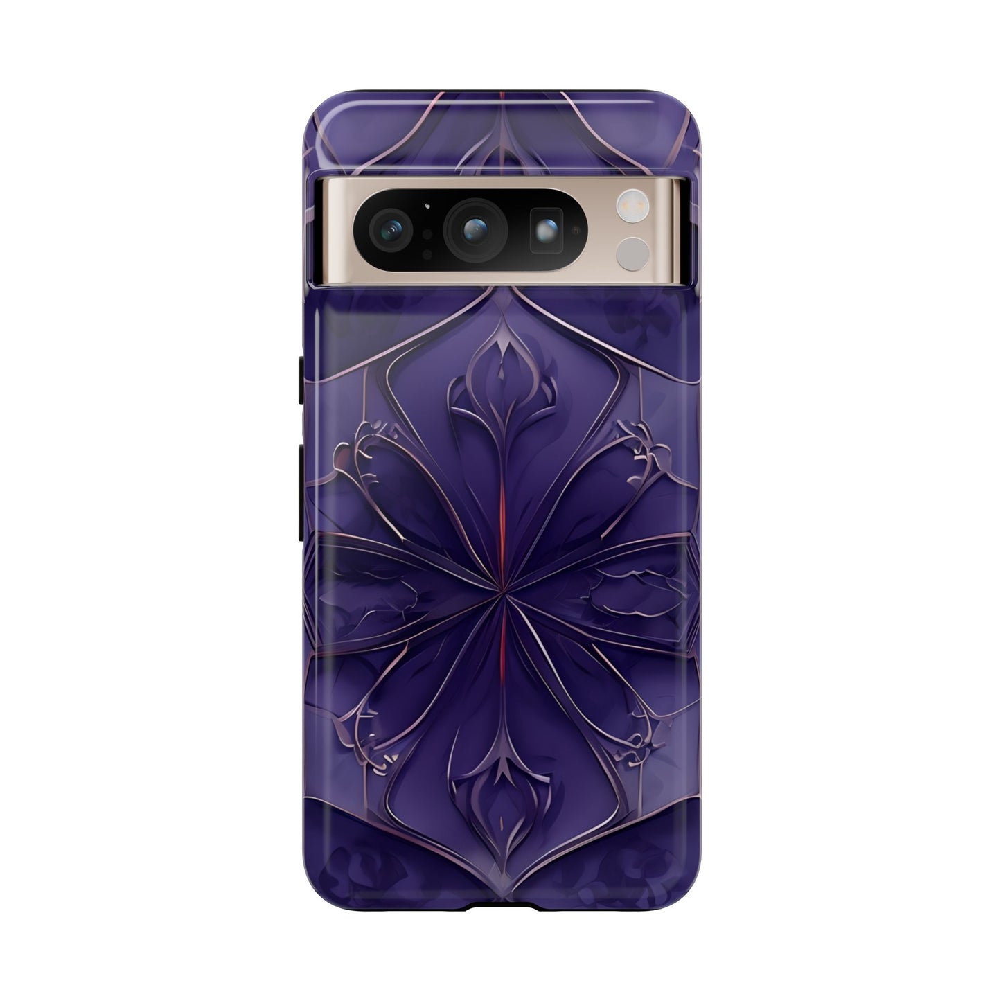 Violet Nebula purple cosmic geometric design Google Pixel phone case