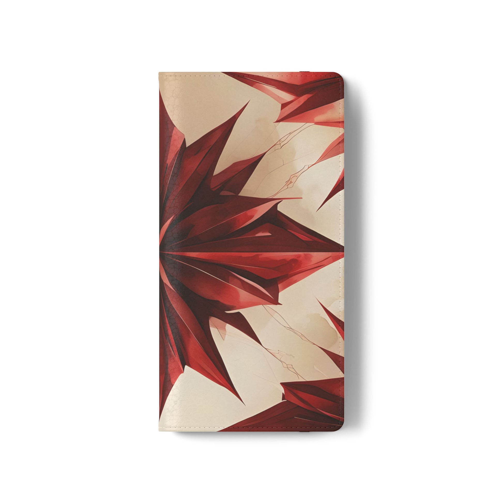 Ruby Compass Samsung Galaxy S21 Ultra Wallet Case - Bold Geometric Flip Cover with Card Slots