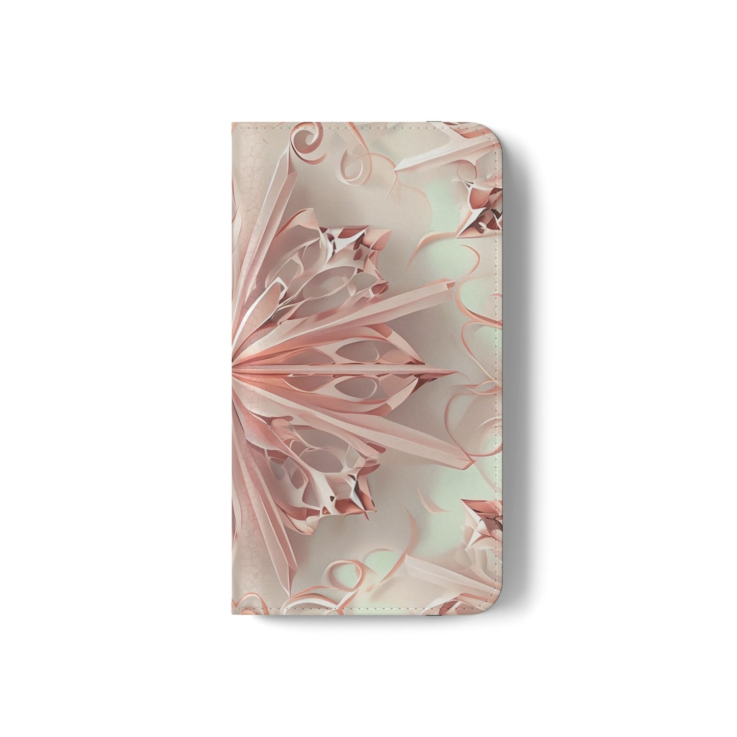 Blush Frost - Abstract Wallet Phone Case for Samsung Galaxy