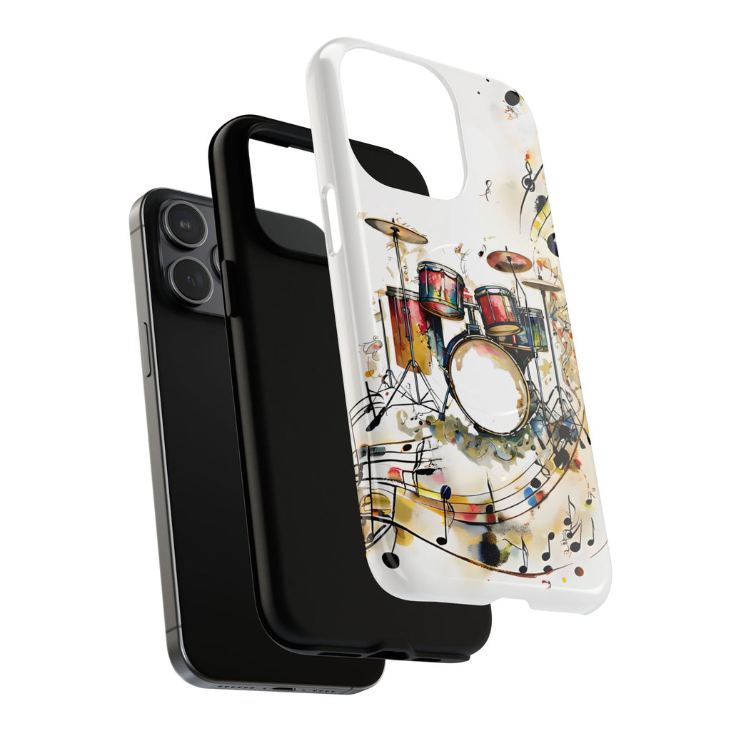 Beatline Abstract Drums & Music Notes iPhone 15 Pro Max MagSafe Case