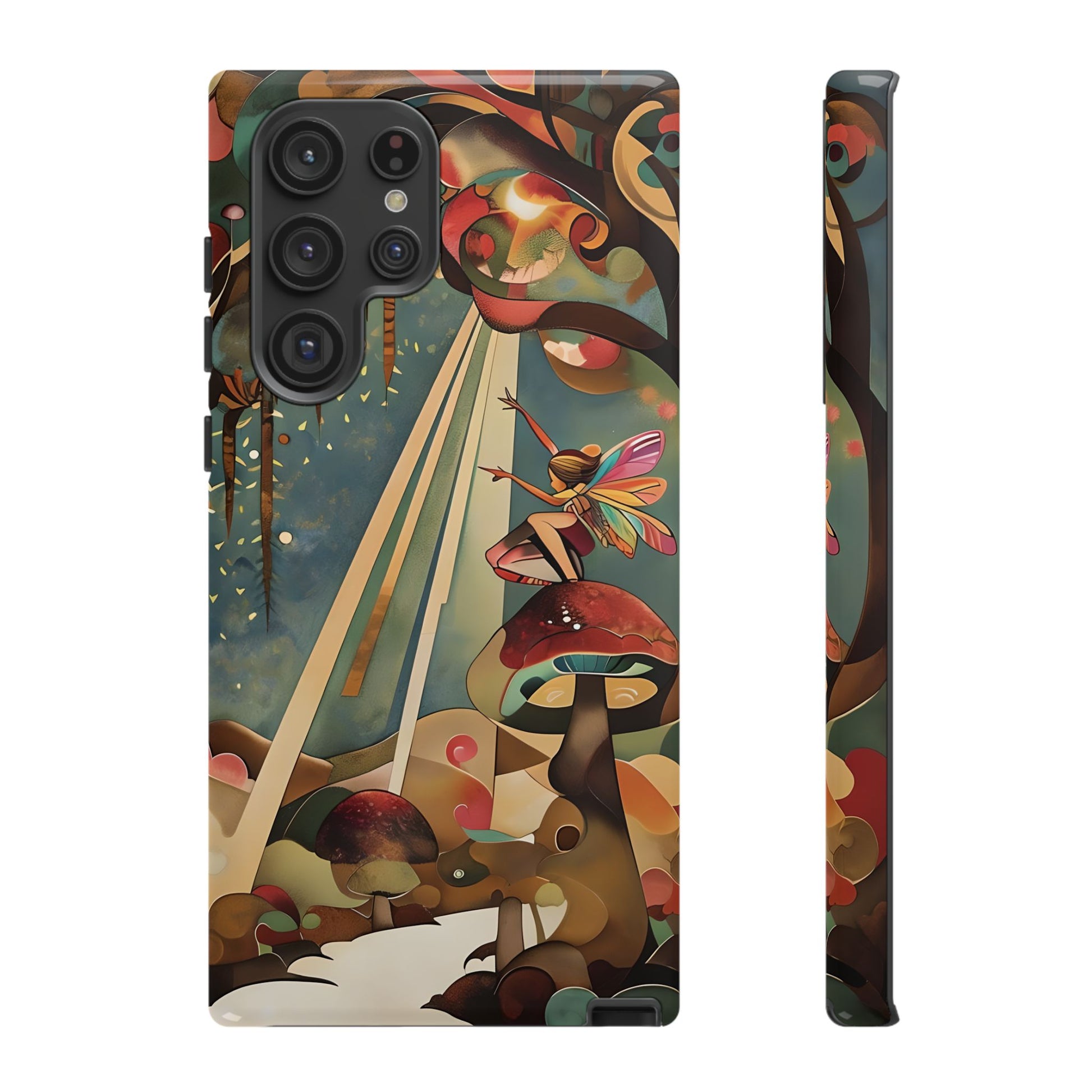 Enchanted Orchard Samsung Galaxy S22 Ultra Tough Case - Artistic Fairy Tale Phone Cover - Elegant Protective Fantasy Art Accessory
