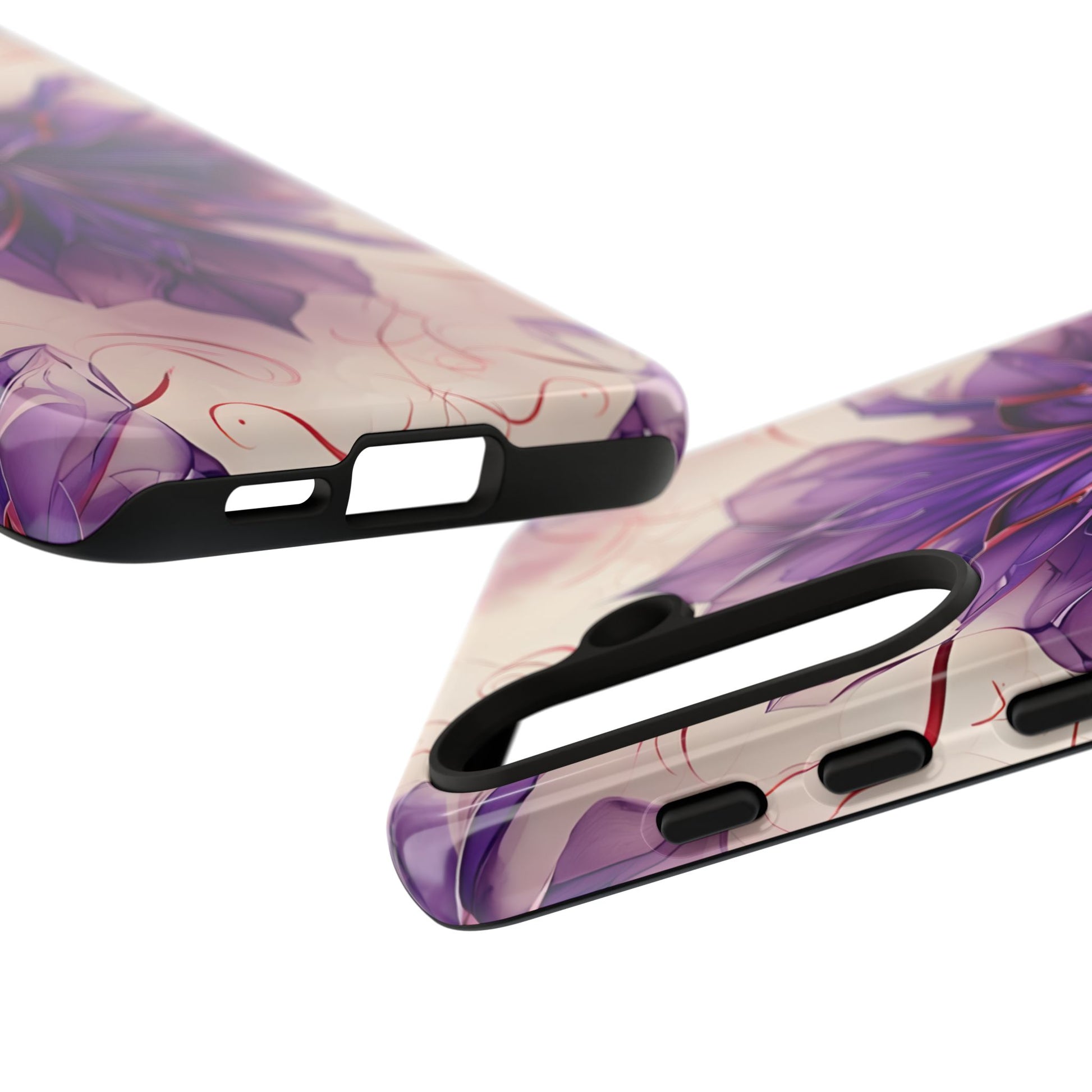 Violet Reverie - Kaleidoscope Collection Artistic Floral Burst - Samsung Galaxy S24 Tough Phone Case - Bold Purple Symmetrical Design