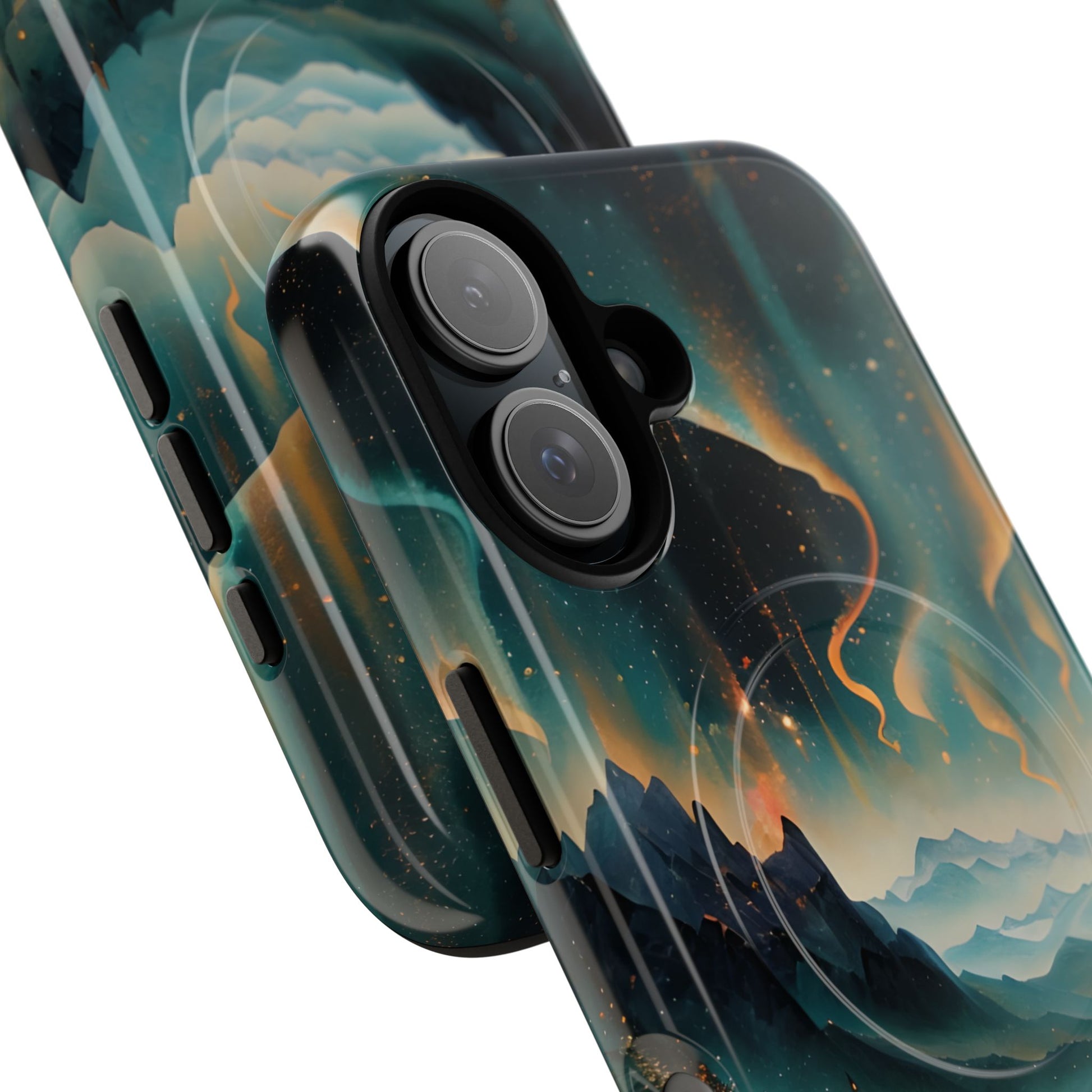 Aurora Dreamscape iPhone 16 Case - Northern Lights Art, MagSafe, Tough Protection