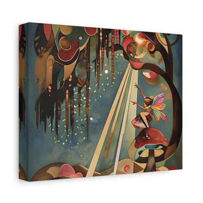 Enchanted Orchard - Whimsical Horizontal Wall Art with Garden-Inspired Details