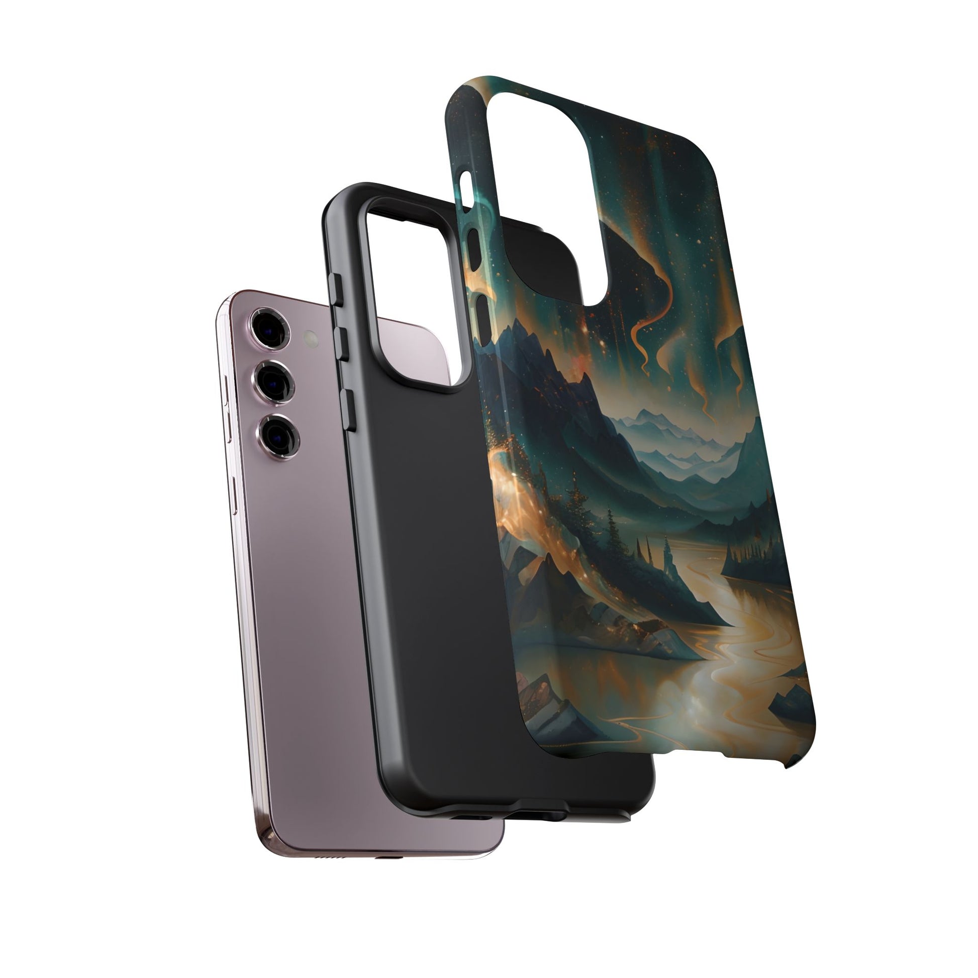 Aurora Dreamscape Samsung Galaxy S23 Plus Tough Case - Artistic Northern Lights Cover - Premium Abstract Design